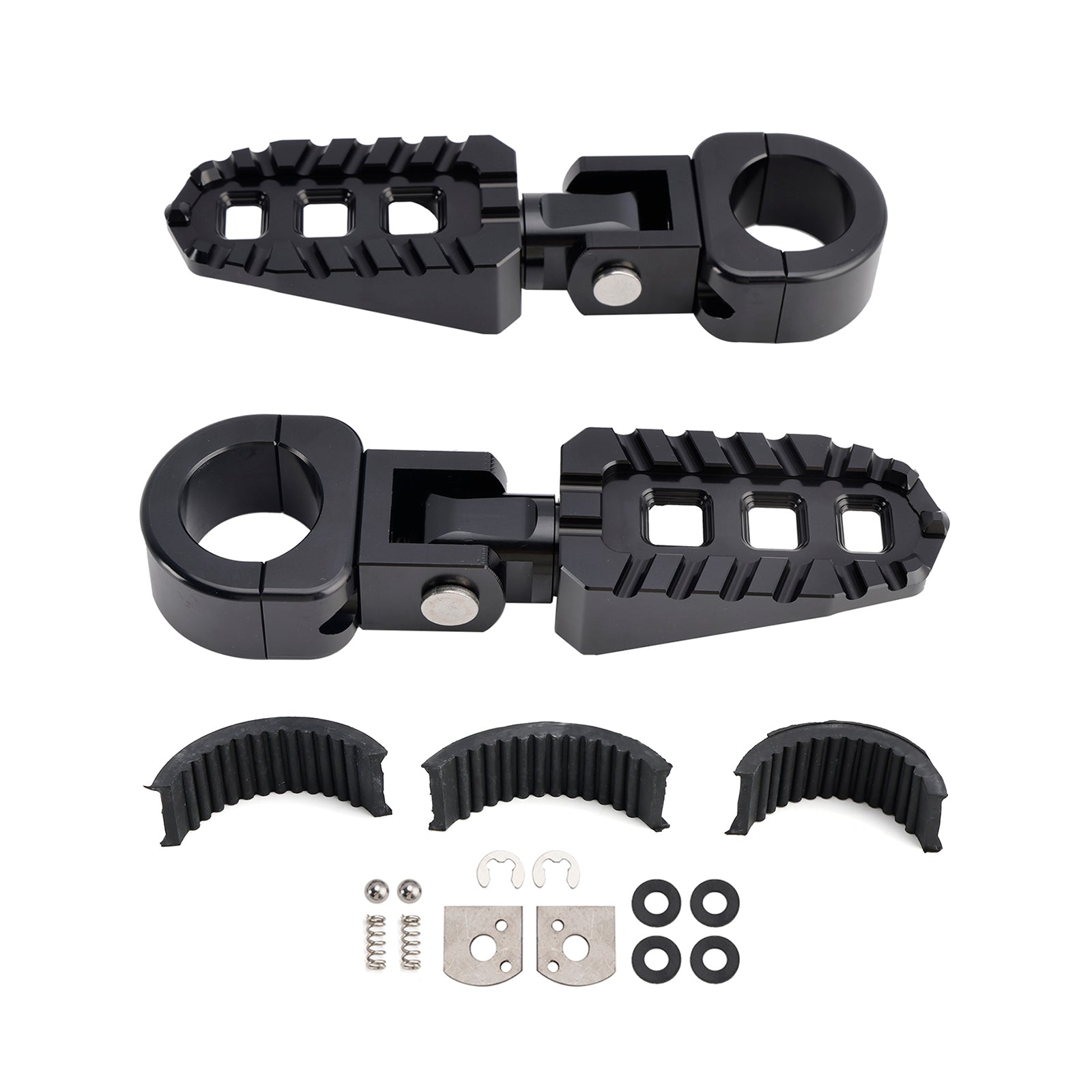 Apoios para os pés dianteiros universais adequados para motocicletas com 1.25" barras