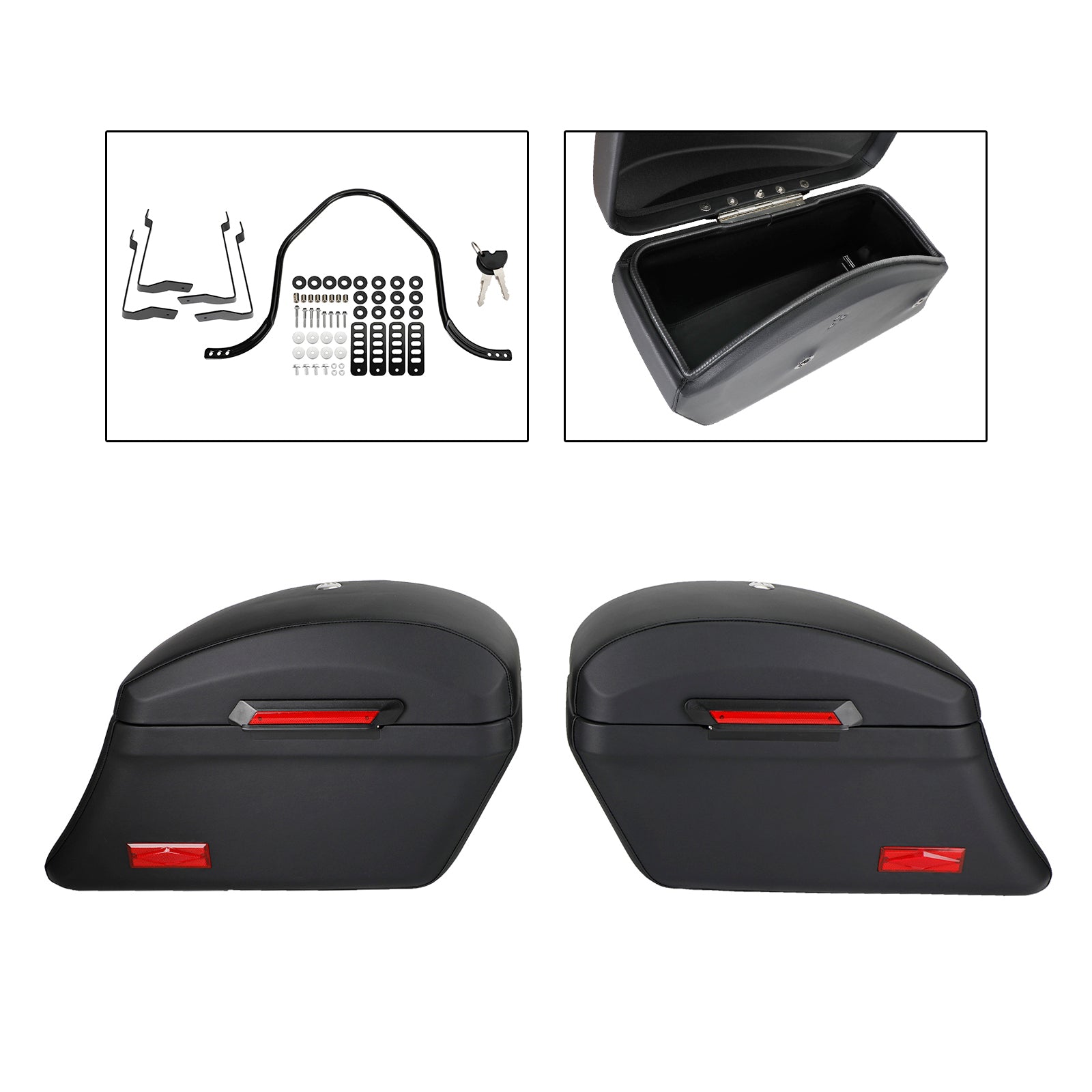 Zware montagekit & Harde tassen zadeltassen voor Fat Boy Softai Road King