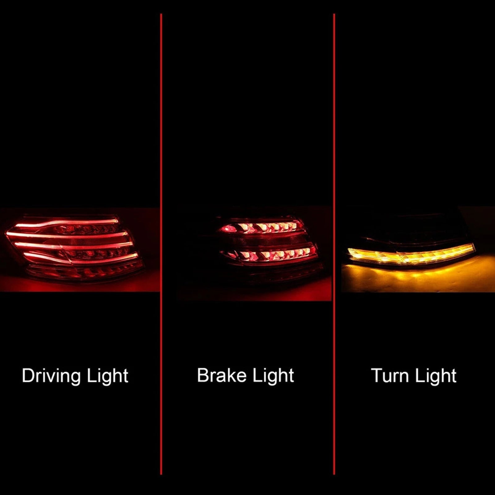 Left LED Outer Rear Tail Light Brake Lamp For Mercedes E-Class W212 2013-2015