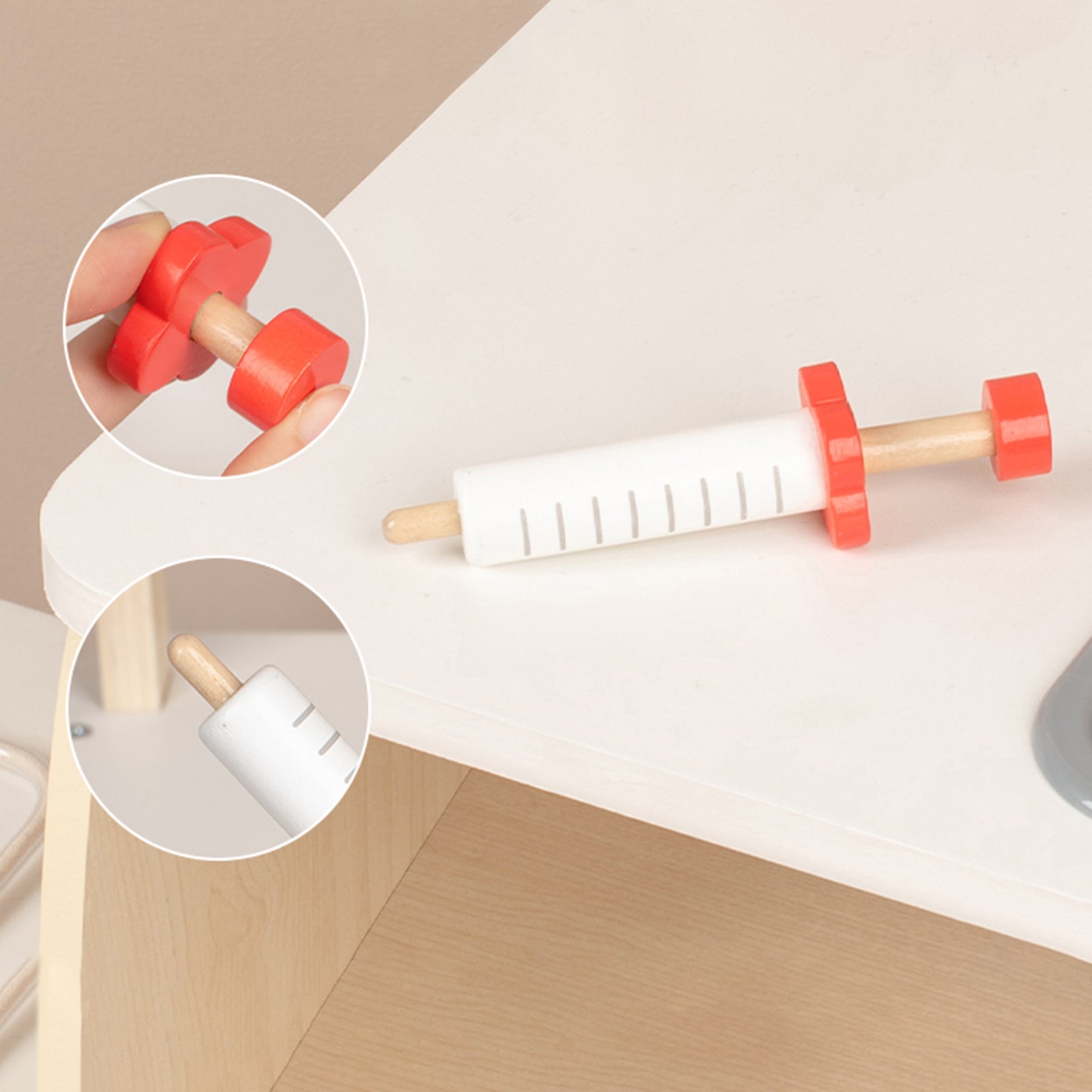 Juego de juguetes de simulación con soporte para clínica médica para niños con 22 accesorios a partir de 3 años