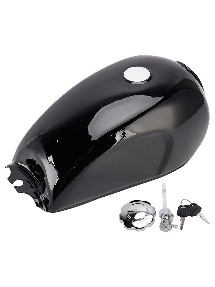 CAFE RACER FUEL STYLE GAS TANK 9L 2.4GAL BLACK FINISH FOR CUSTOM SCRAMBLER