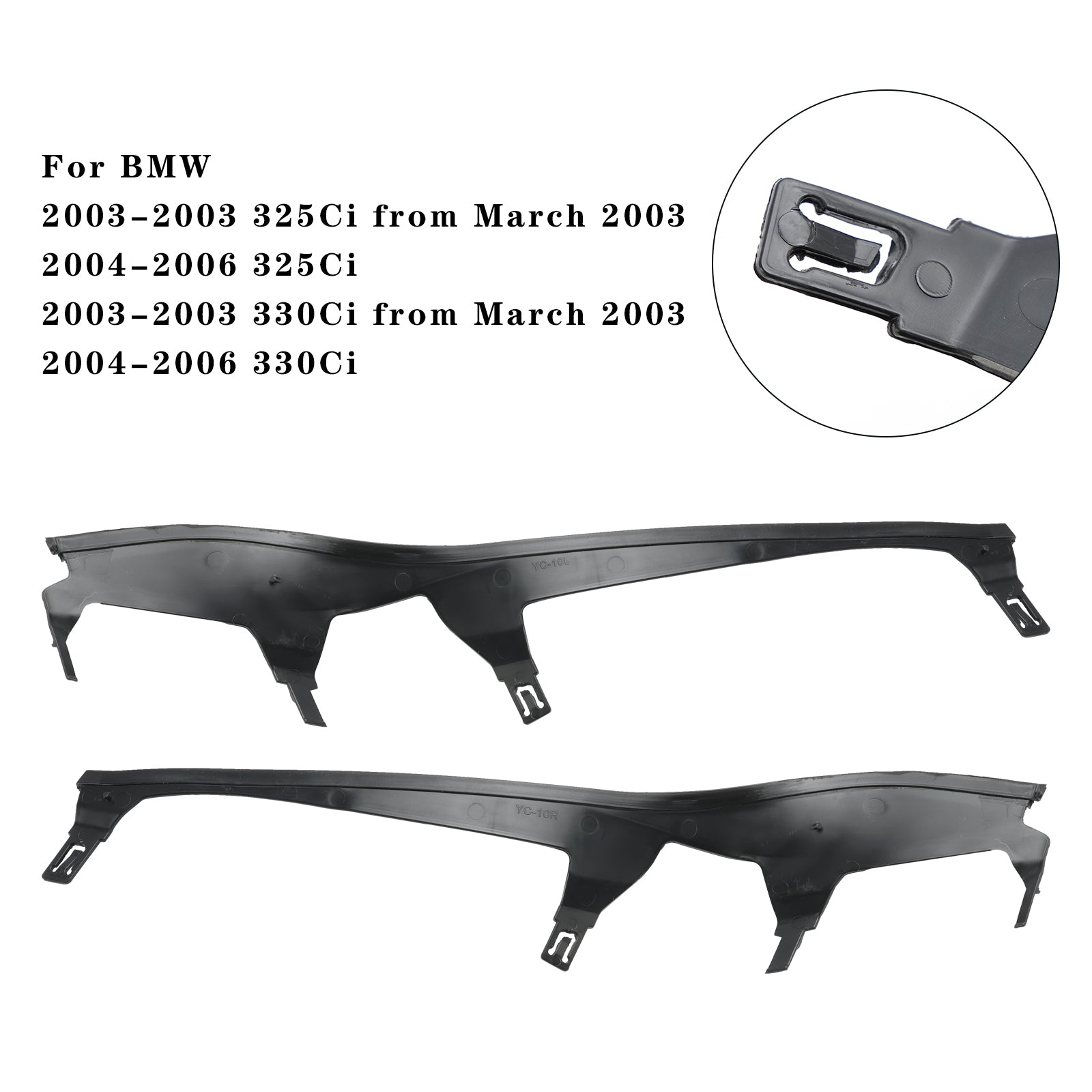 L+r pár horných obálok s obalom Sada Für BMW 3 E46 Coupe Cabrio LCI