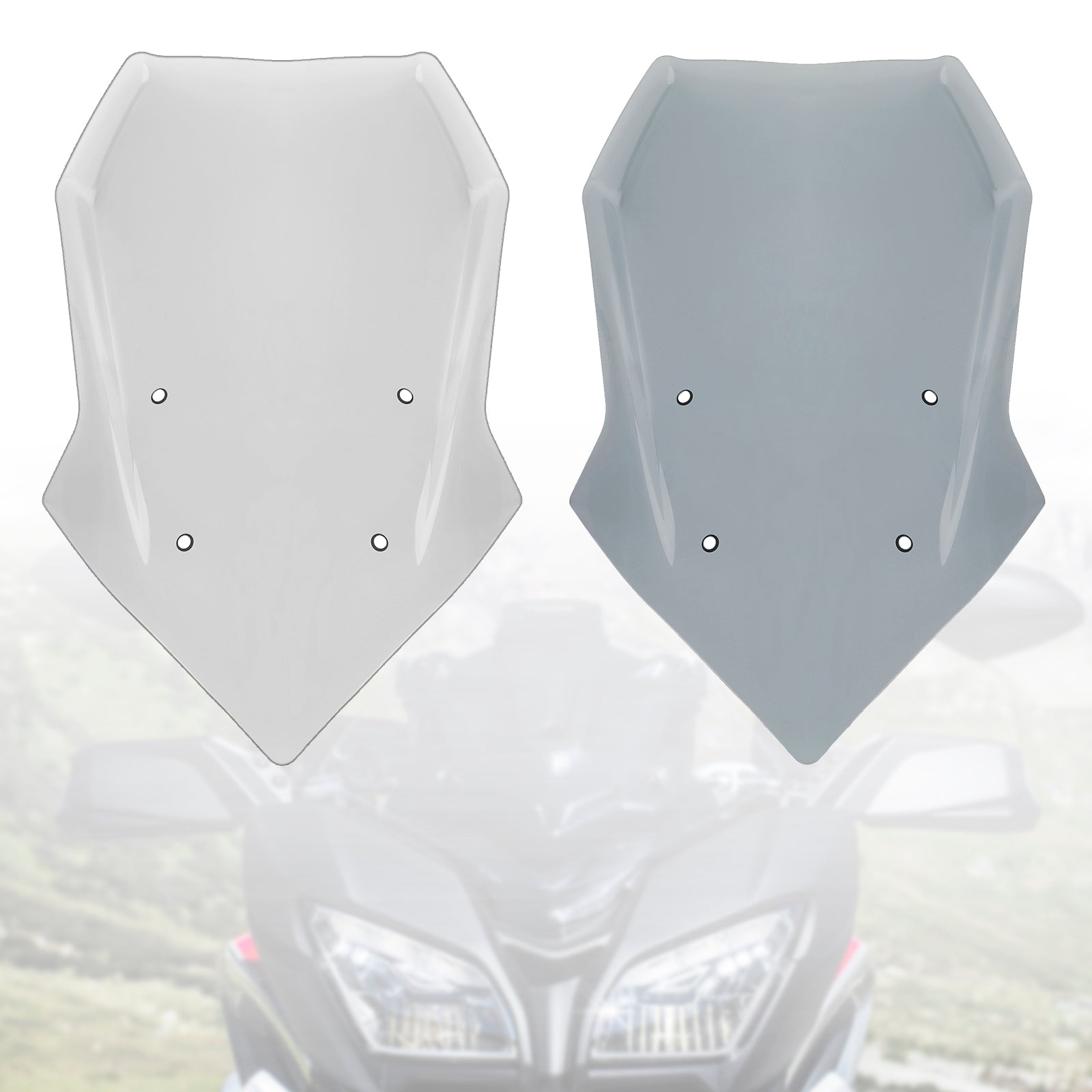 Černé sklo čelného skla pre Yamaha Tracer 900/GT 2018-2020 Tracer 9/GT 2021-23