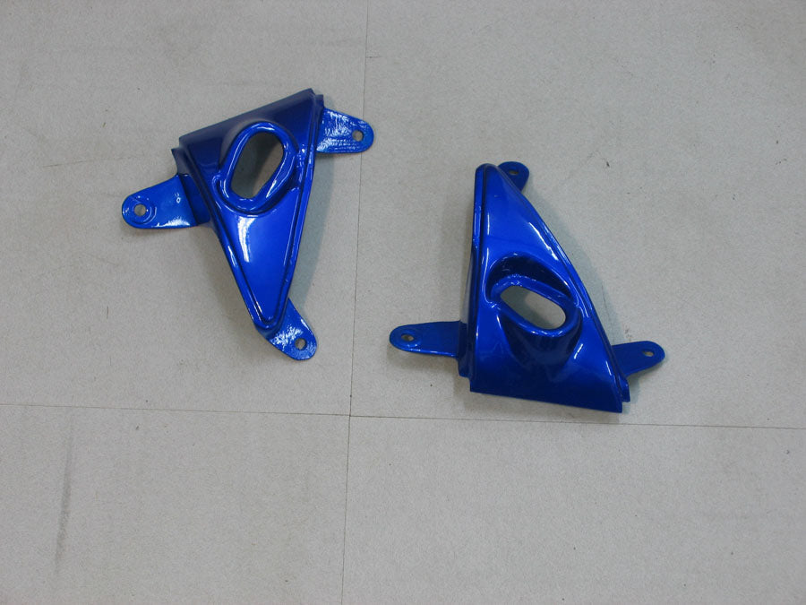 2005-2006 Kawasaki ZX6R 636 Amotopart stroomlijnkappen blauw zwart Ninja Racing douanekuip