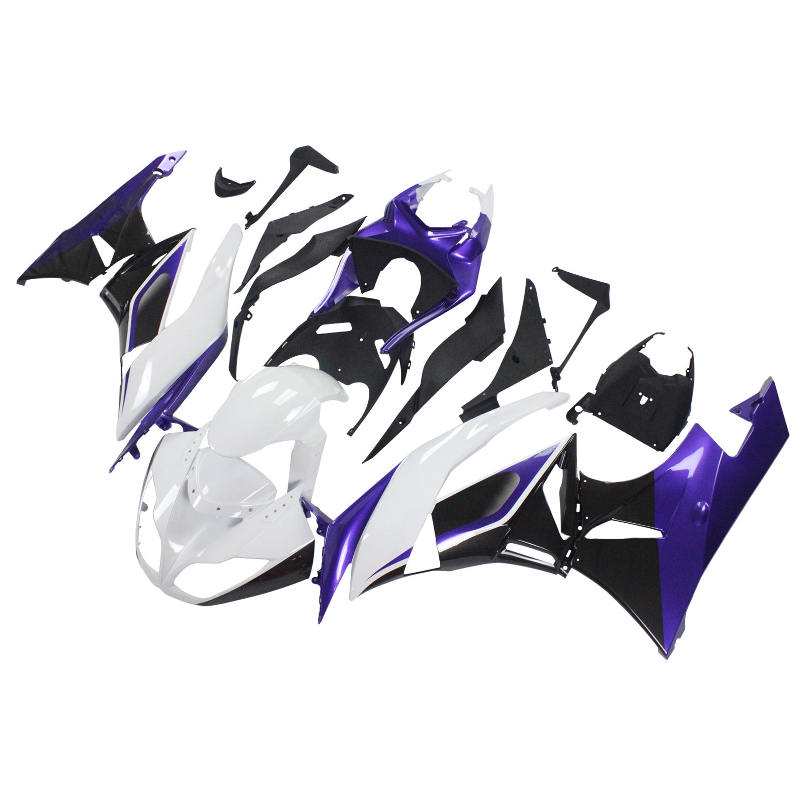 Injection Fairing Kit Bodywork Plastic ABS fit For Kawasaki ZX6R 636 2009-2012