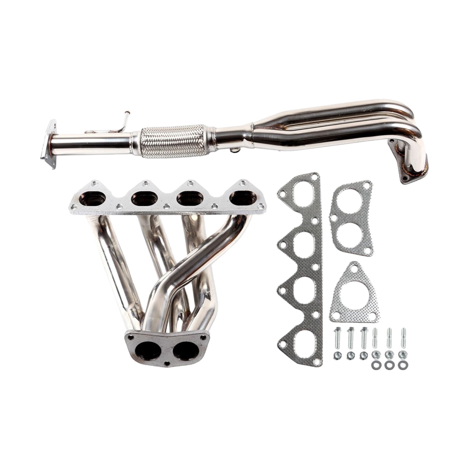 Steel Manifold Exhaust Racing Header Stainless Fit Honda Prelude 2.2L 1993-1996