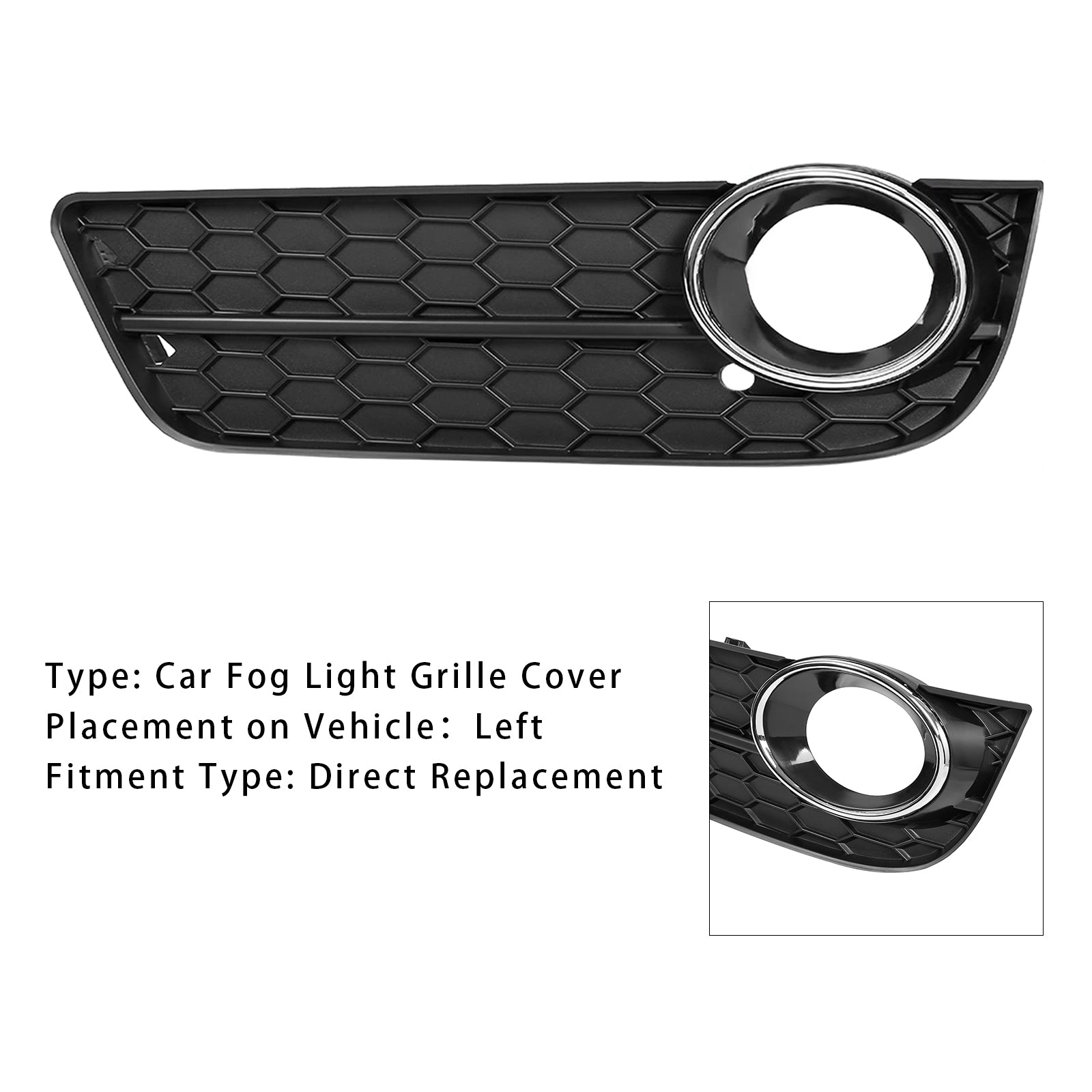 2008-2011 Audi A5 Auto Linkerkant Mistlamp Grille Cover 8T0 807 681