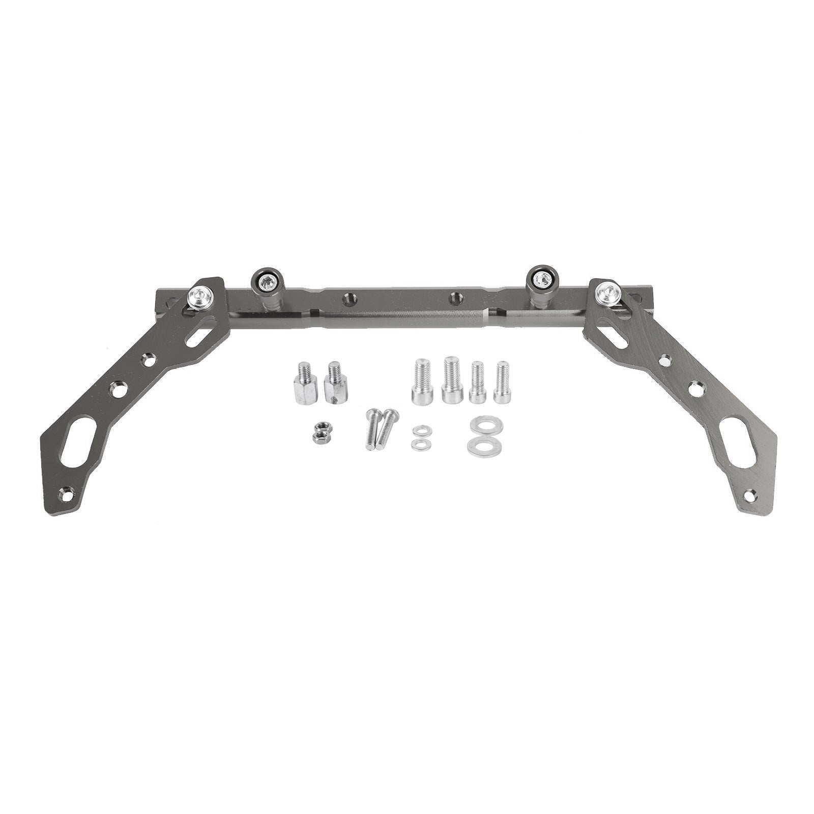 Barra de mango cruzado de equilibrio ajustable Cnc, palanca de aluminio, ajustes plateados para Motor