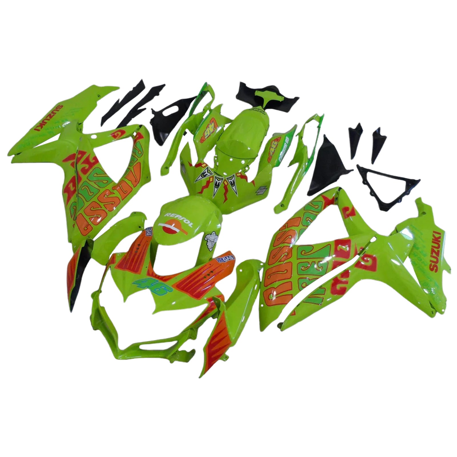 2008-2010 Suzuki GSXR 600/750 K8 Injectiekuipset Carrosserie Kunststof ABS