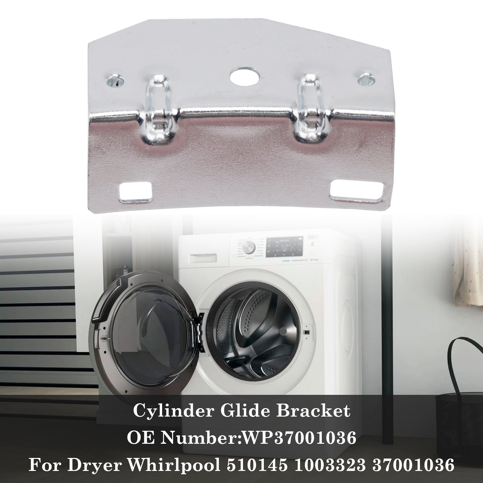 Cylinder Glide Bracket WP37001036 for tĂžrketrommel 510145 1003323 37001036