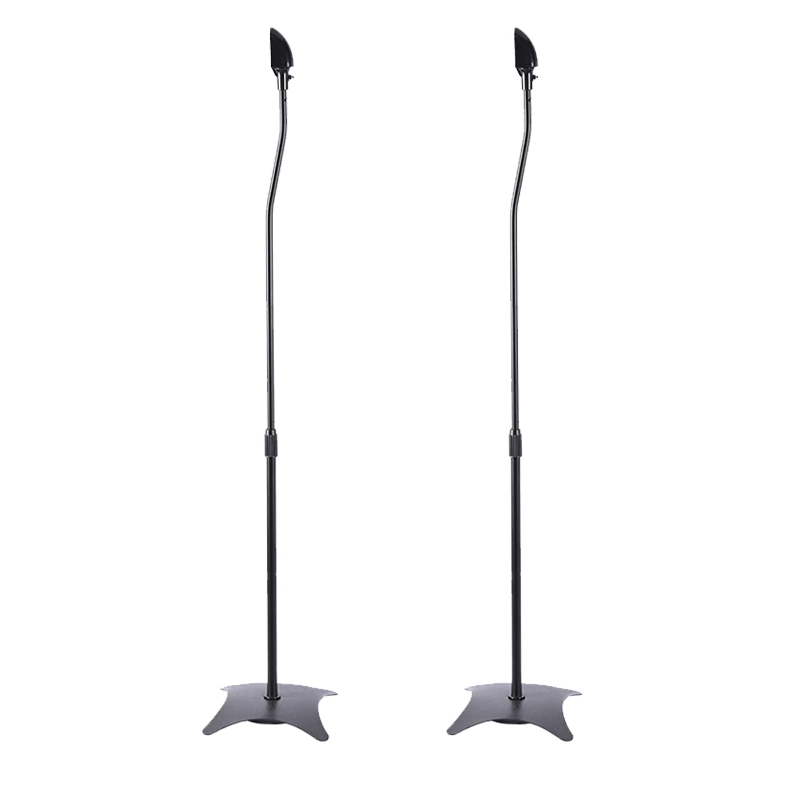 Universal Surround Sound Adjustable Height Speaker Stands Set Of 2 Speaker