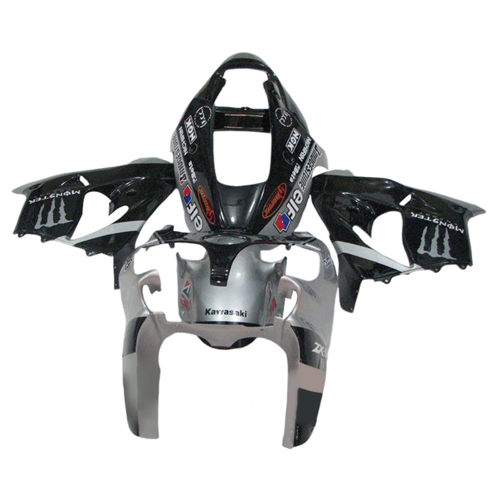2002-2003 KAWASAKI ZX9R Injektionsmässa Kit Bodywork Plastic ABS