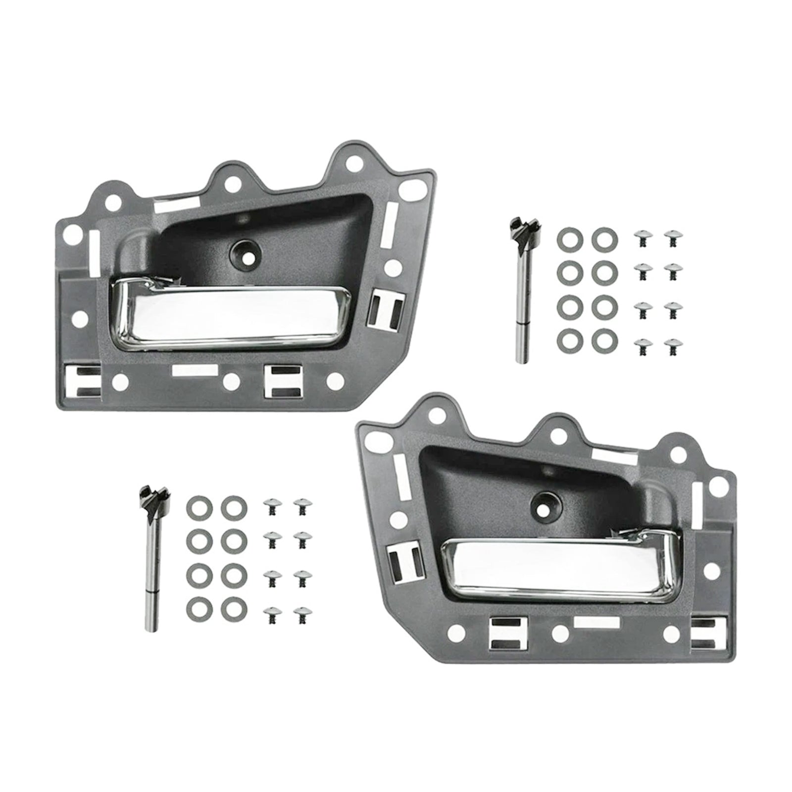 4pcs Front Rear Inside Inner Door Handle Chrome For Jeep Grand Cherokee 2005-2011