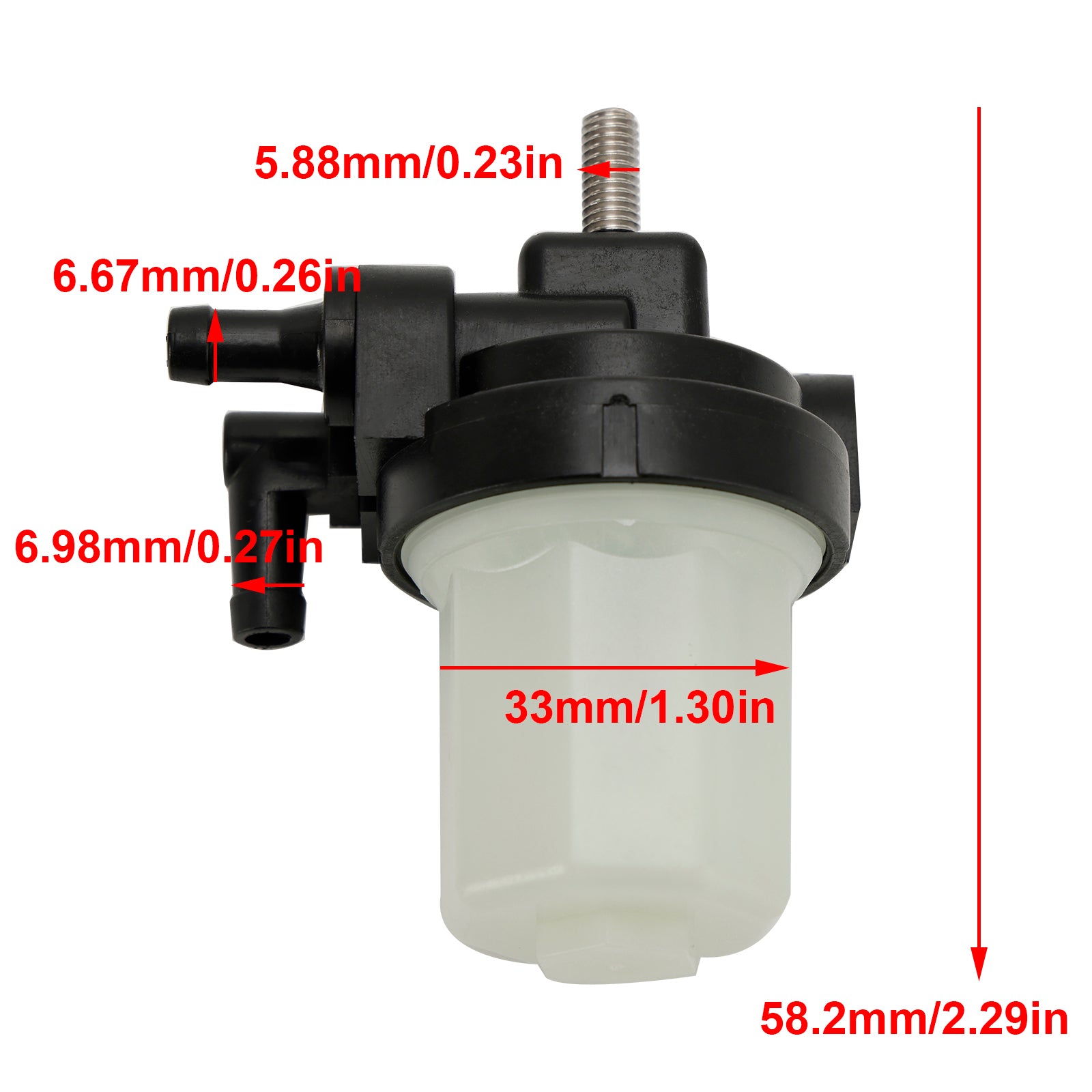 Filtro de combustible fueraborda apto para Mercury 25HP 35HP 45HP 50HP 60HP 87946A13