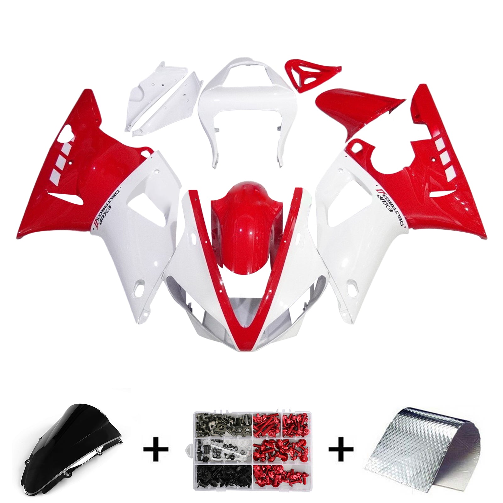 2000-2001 Yamaha yzf 1000 R1 Kit de camerage d'injection de carrosserie en plastique Abs