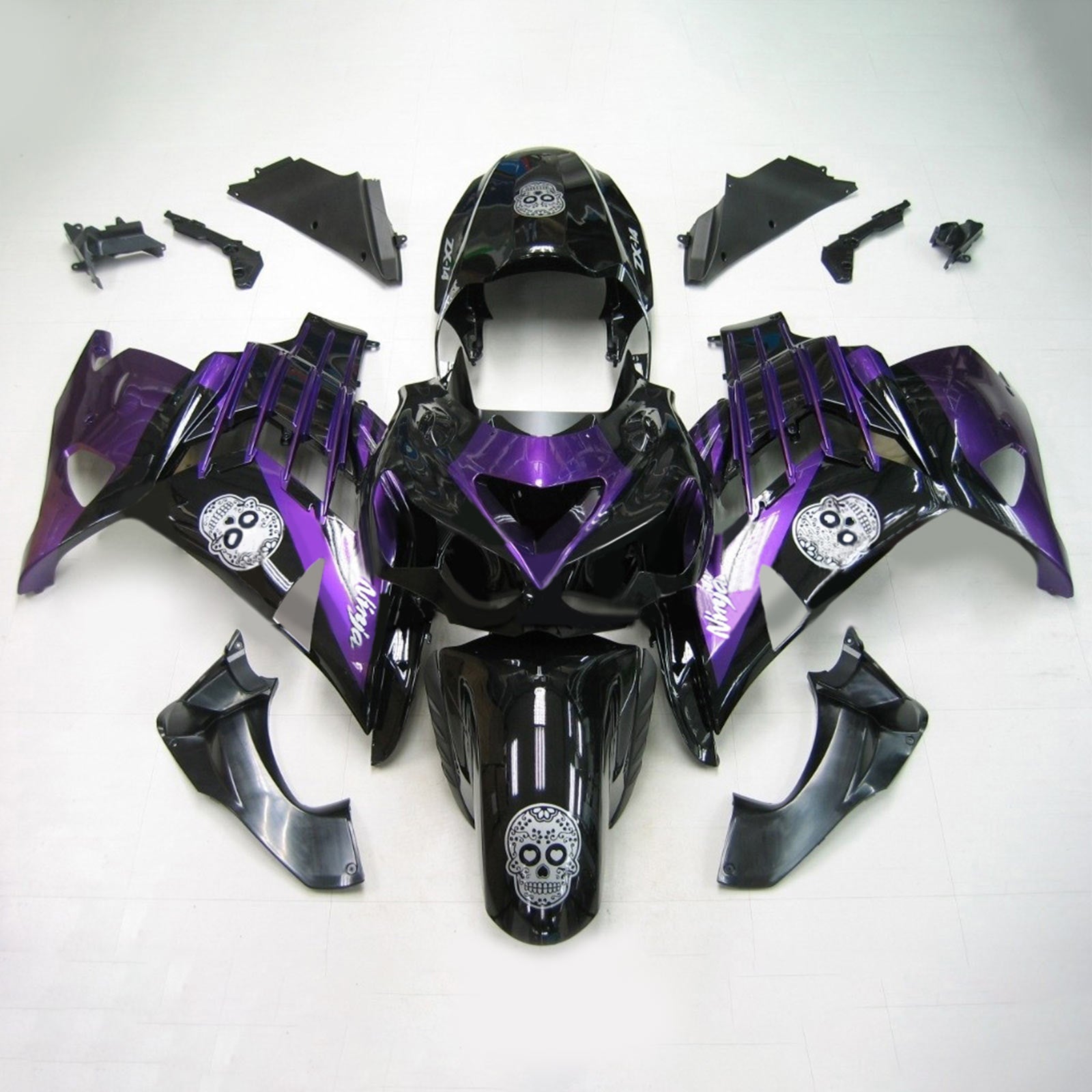 2012-2025 Kawasaki ZX14R injectiekuipset carrosserie kunststof ABS #104