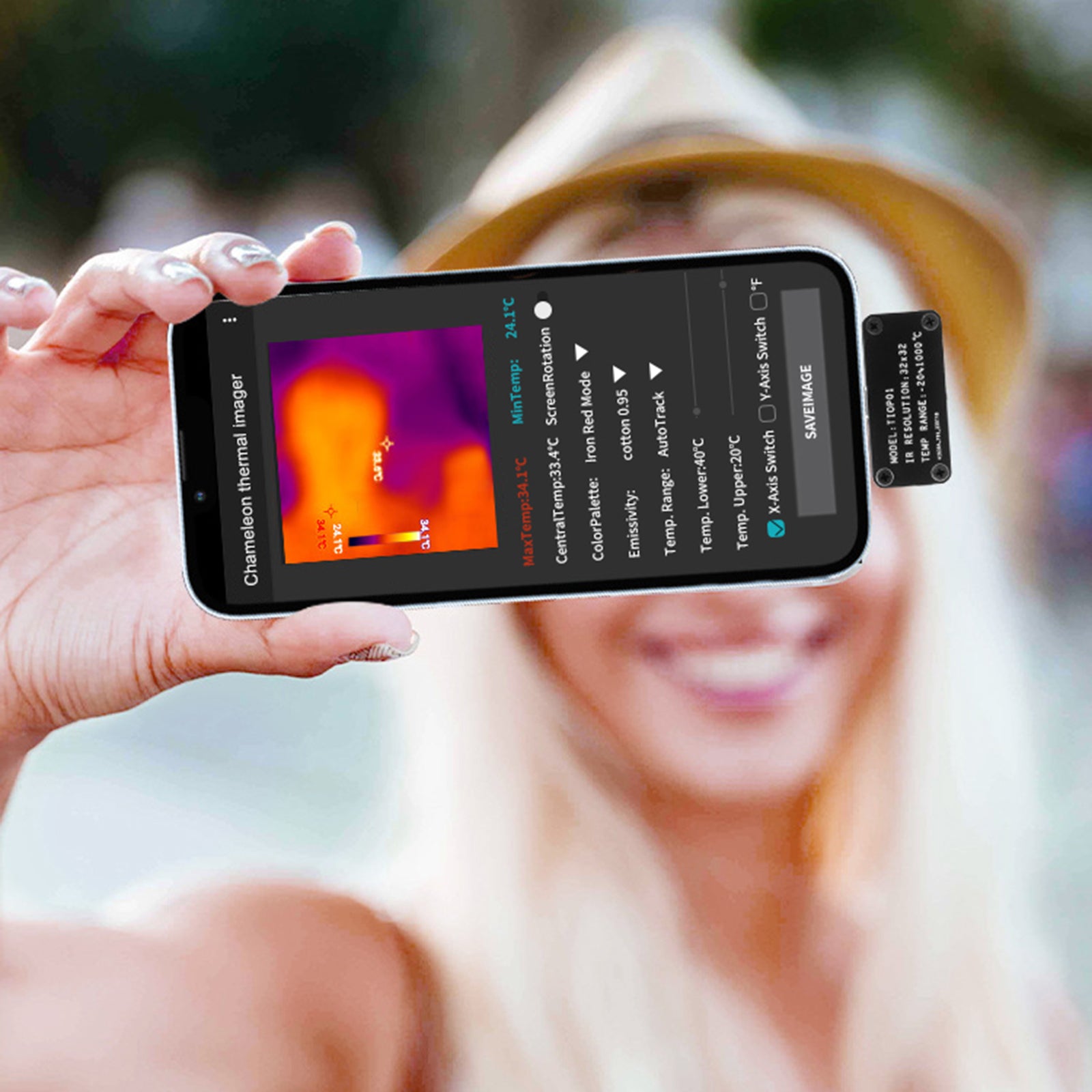 Termálny zobrazovací fotoaparát USB Type-C pre mobilný telefón s vylepšenými funkciami Android