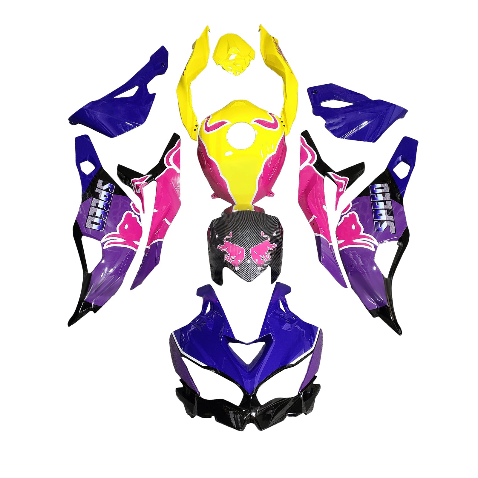 Kit de carenagem de injeção adequado para Kawasaki Ninja ZX-25R ZX-4R ZX-4RR 2019-2025