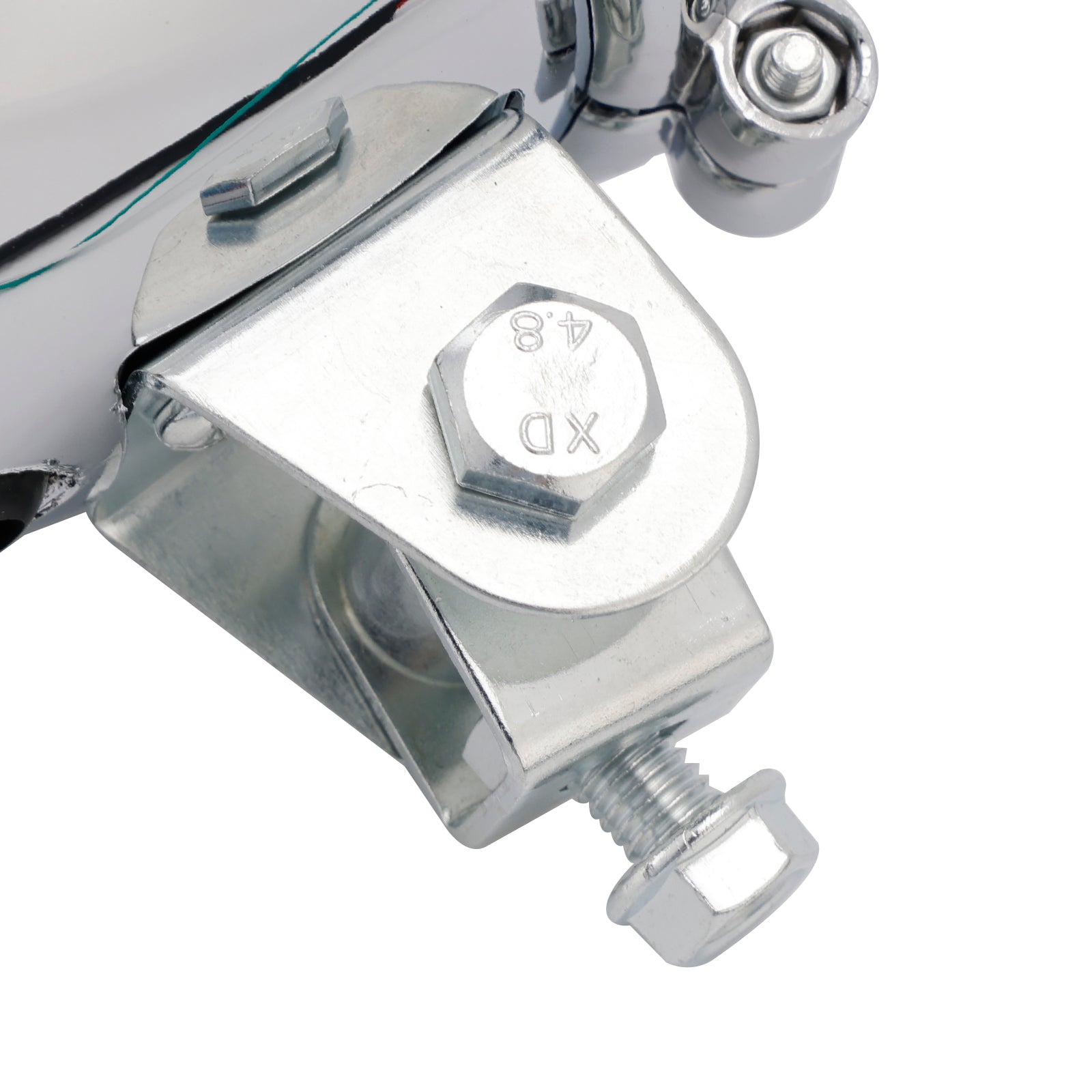 Motorcycle Beam Headlight Fog lampe personnalisée Chrome # D17 pour Racer Bobber Chopper