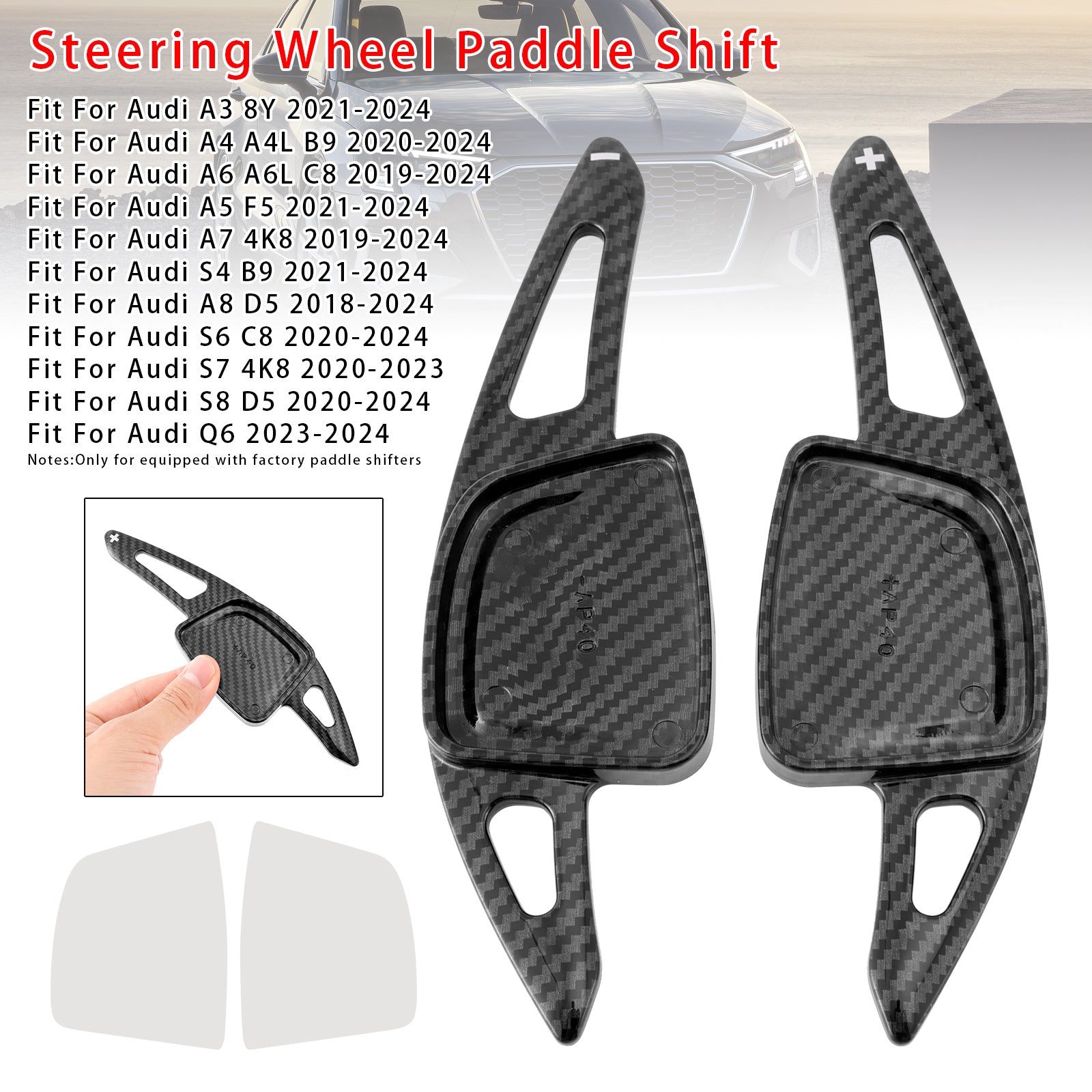 Stuurwiel Paddle Shifter Uitbreiding Geschikt voor Audi A3 A4 A6