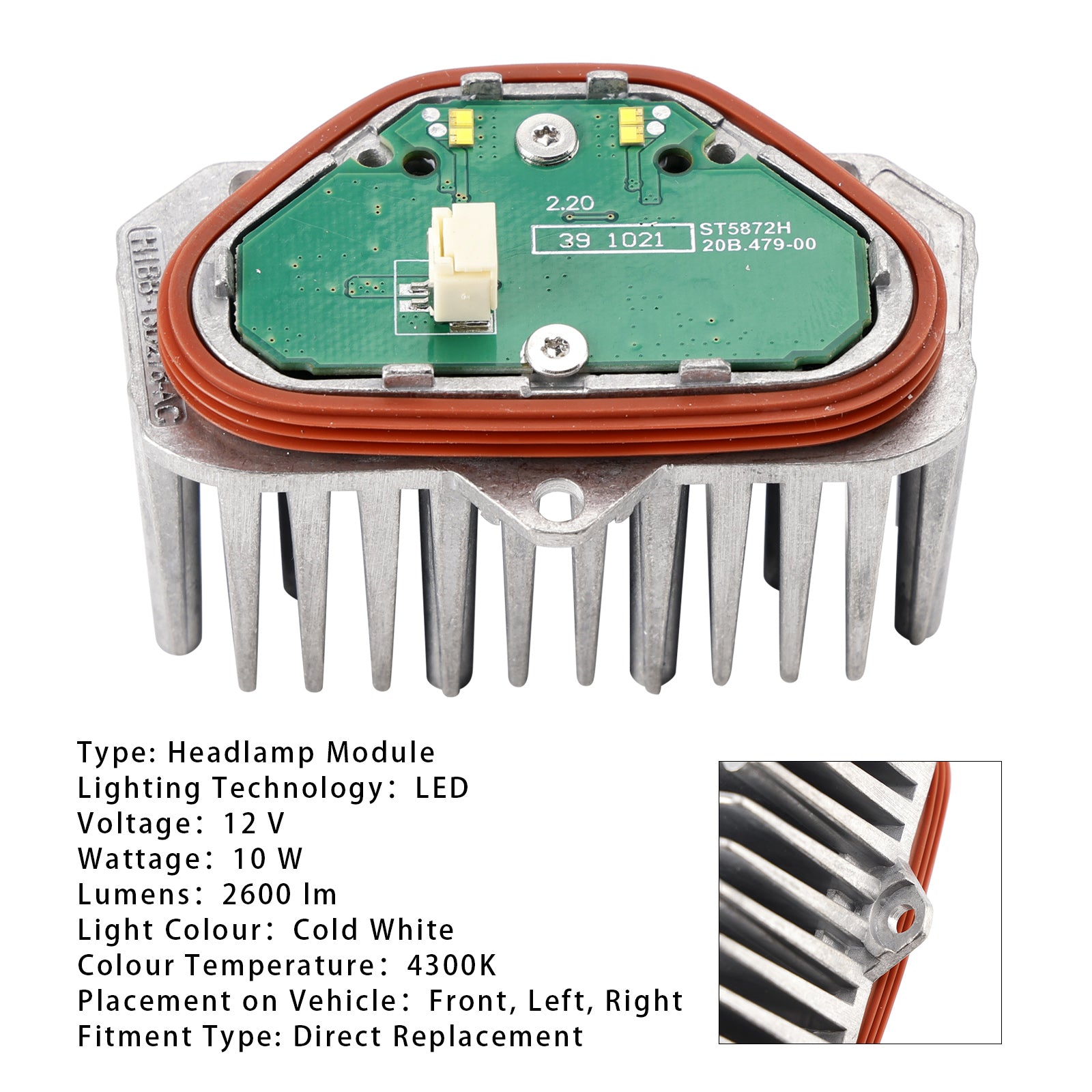 Ford Fiesta, Focus, Transit Van Custom LED diurna DIA DRL MODULO DE CONTROLE