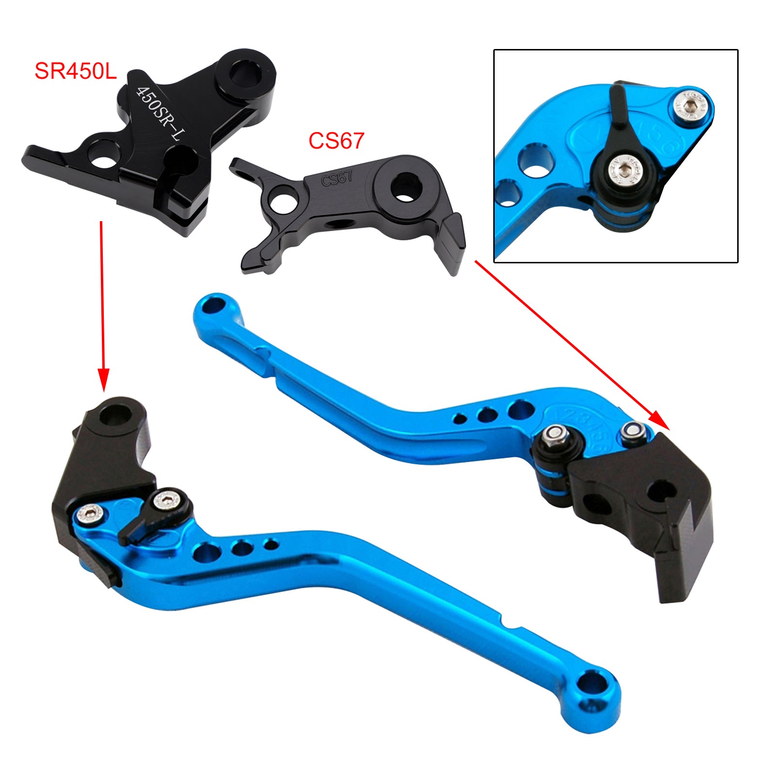 Long Clutch Brake Lever fit for VOGE DS900X 900DSX 2024-2026