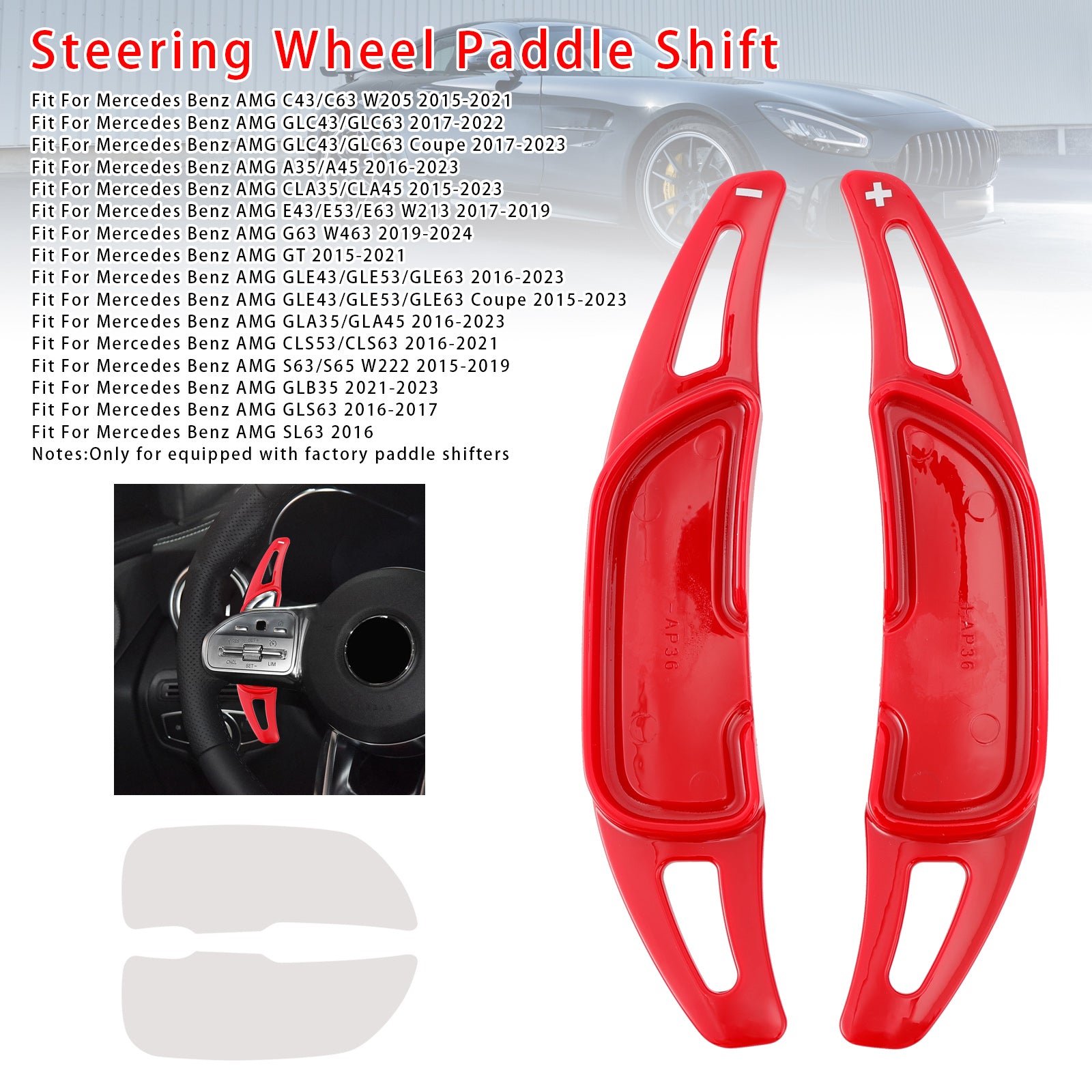 Extension de paletteur de volant pour Mercedes Benz AMG