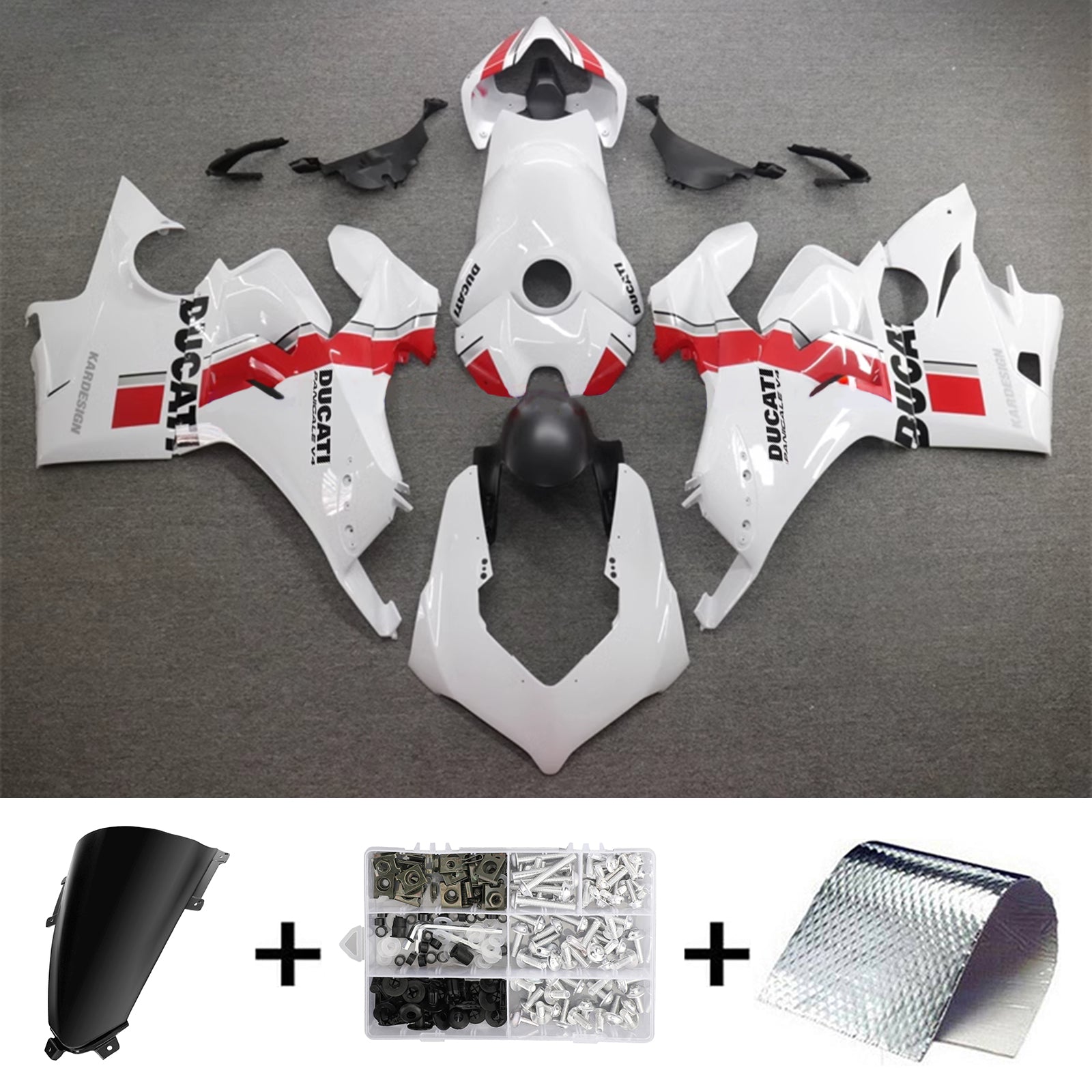 2020-2021 Ducati Panigale V4/V4S 2019-2022 V4SP/V4R Kit de camerage d'injection de carrosserie