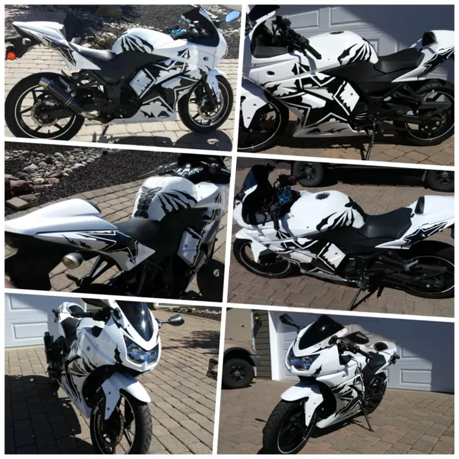 2008-2012 Kawasaki EX250 Ninja250R vstrekovanie kapotáže Kodeti
