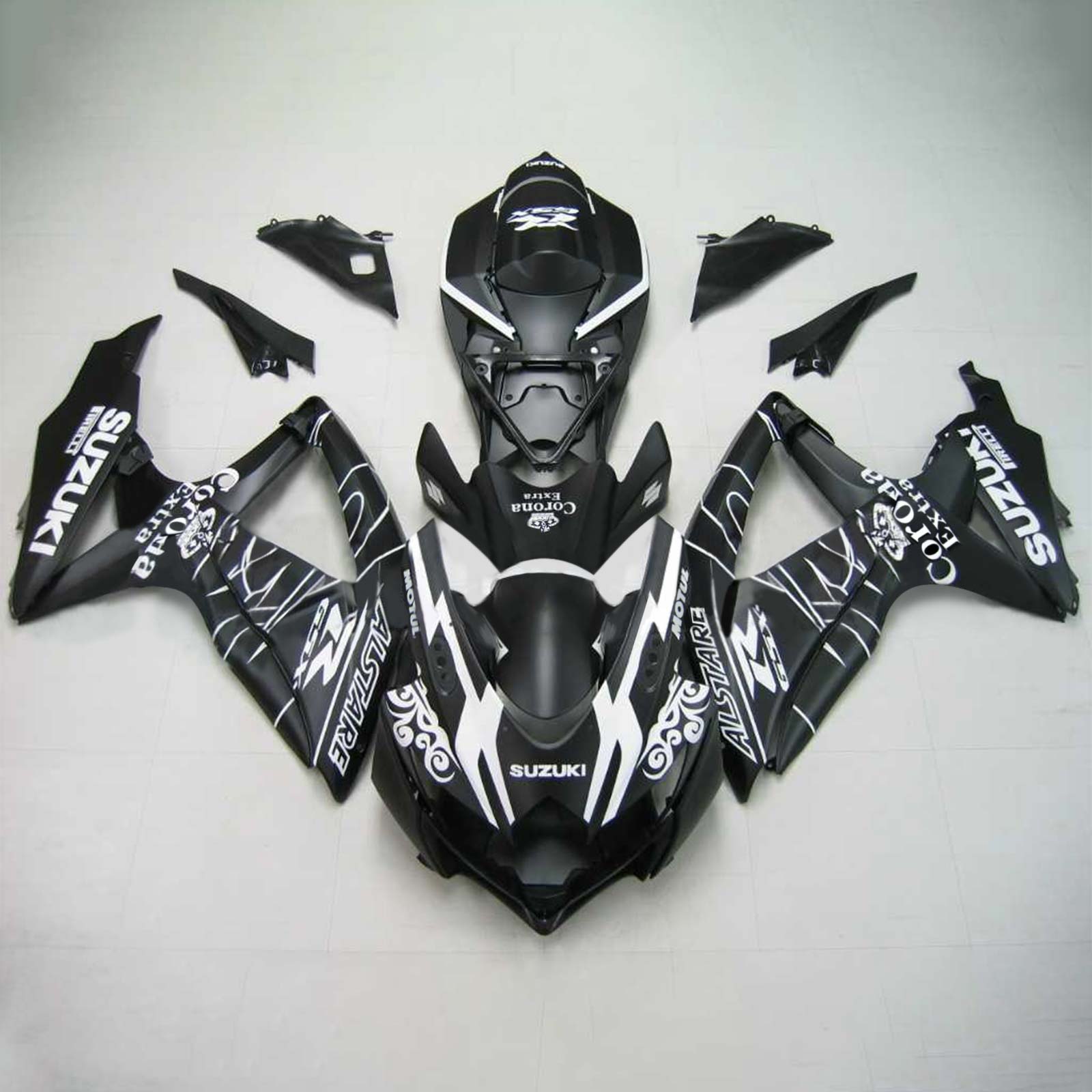 2008-2010 Suzuki GSXR 600/750 K8 vstrekovanie kapotážnej súpravy Bodywork plast ABS