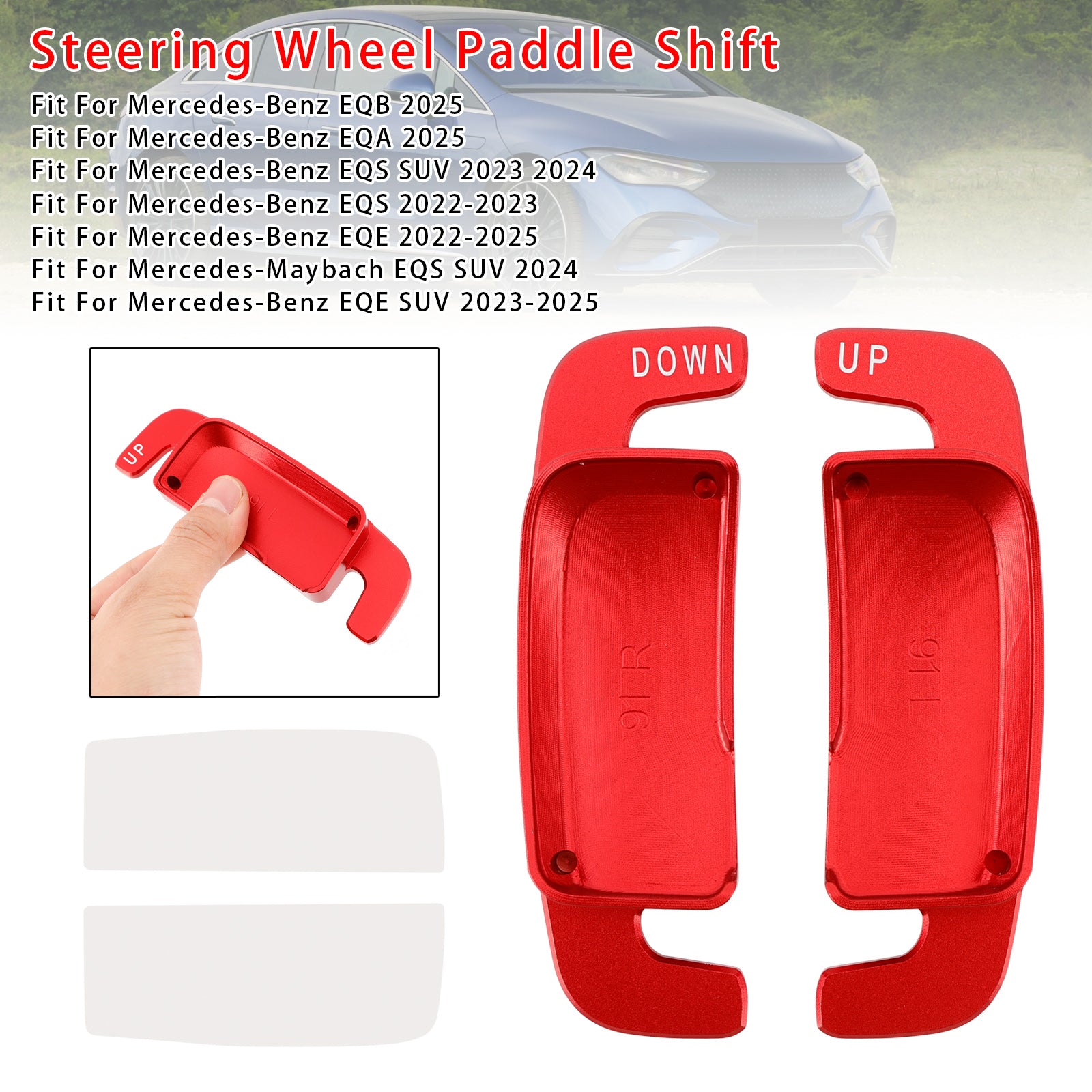 Stuurwiel schakelpeddelverlenging voor Benz AC GLE 2022up aluminium