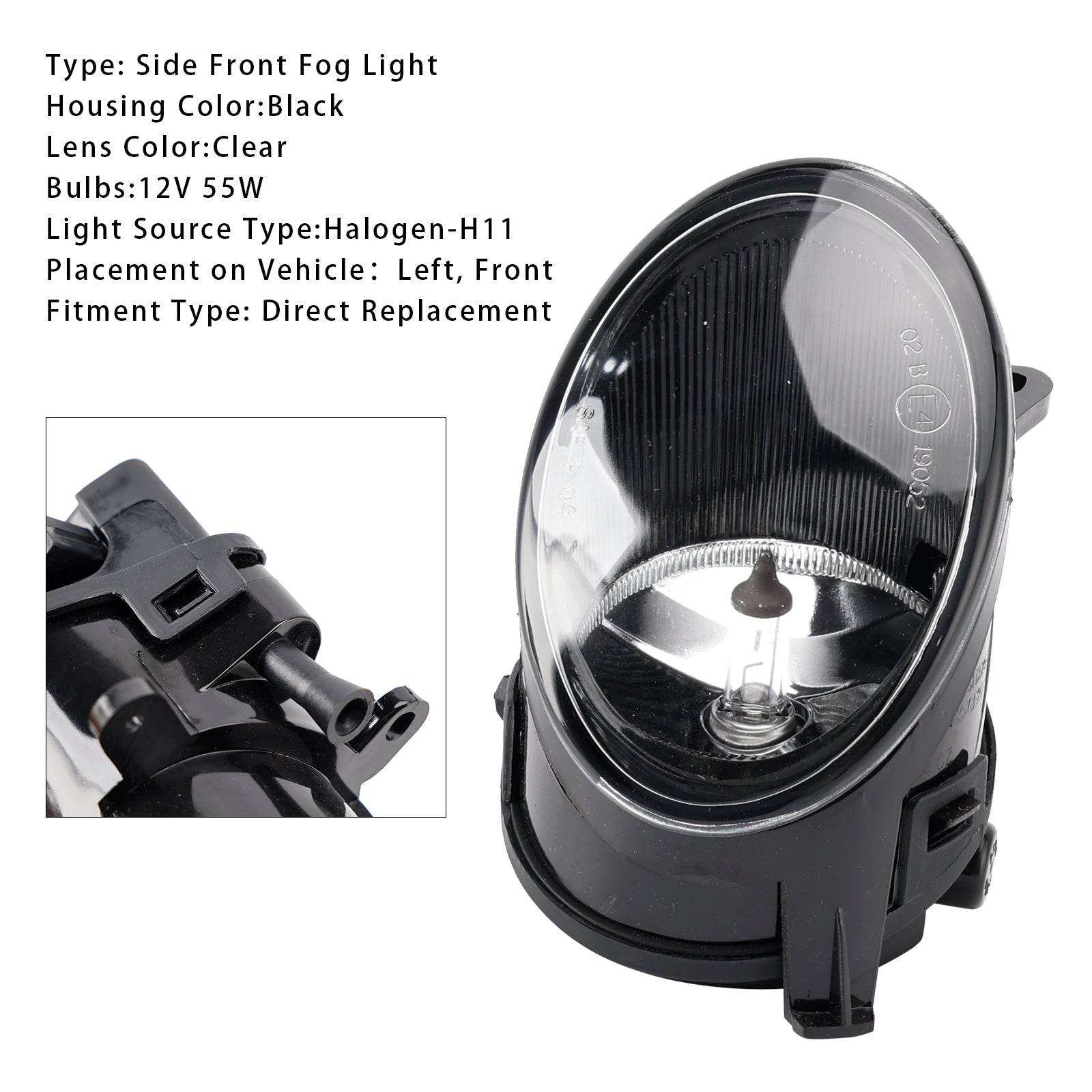 2005 2006 2007 2008 Audi A6 C6 1 stuks linker voorbumper mistlamp