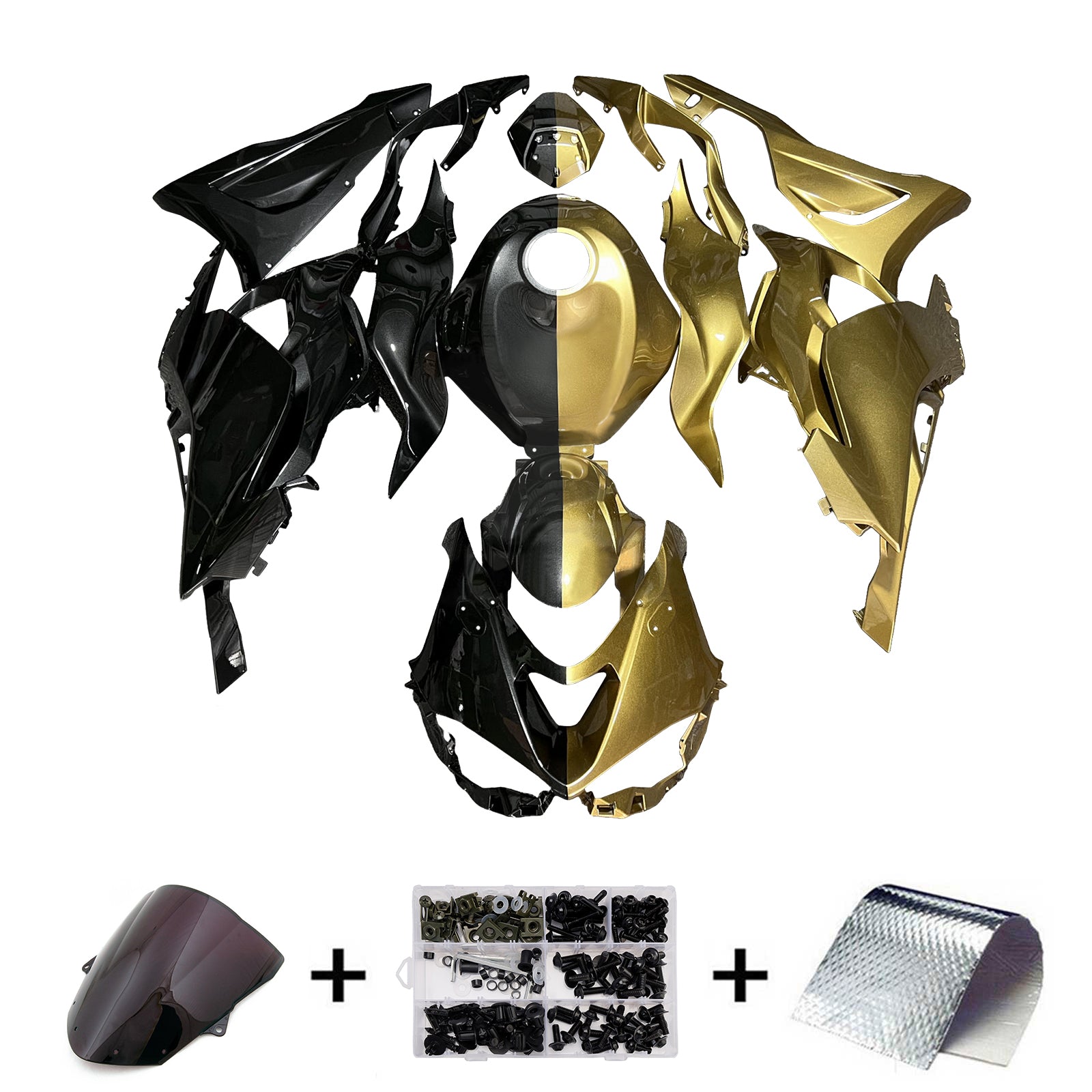 Injectiekuipset carrosserie kunststof ABS geschikt voor Kawasaki ZX-6R 2024-2025