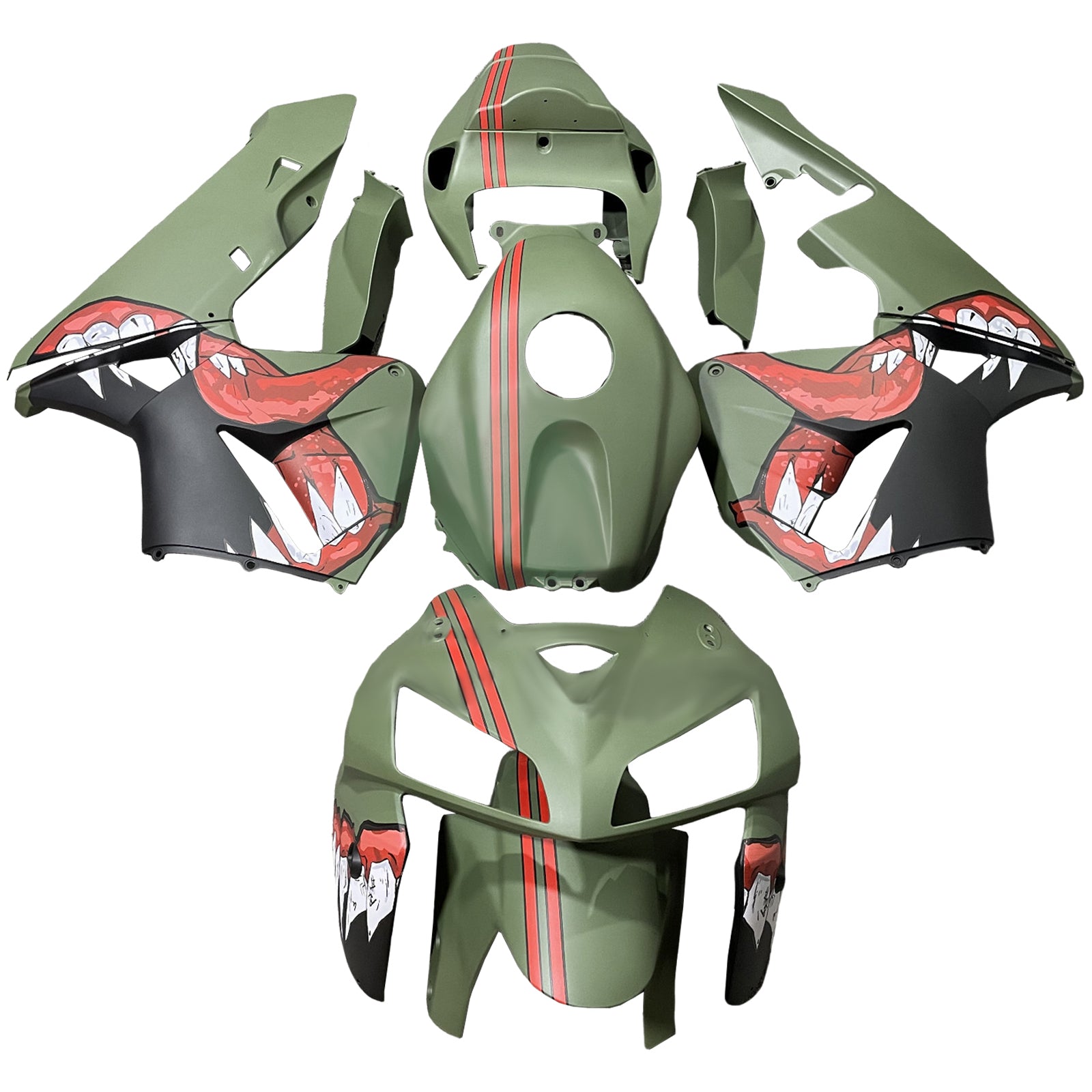 Injektionsmässa Kit Bodywork Plastic ABS för Honda CBR600RR 2005-2006 F5