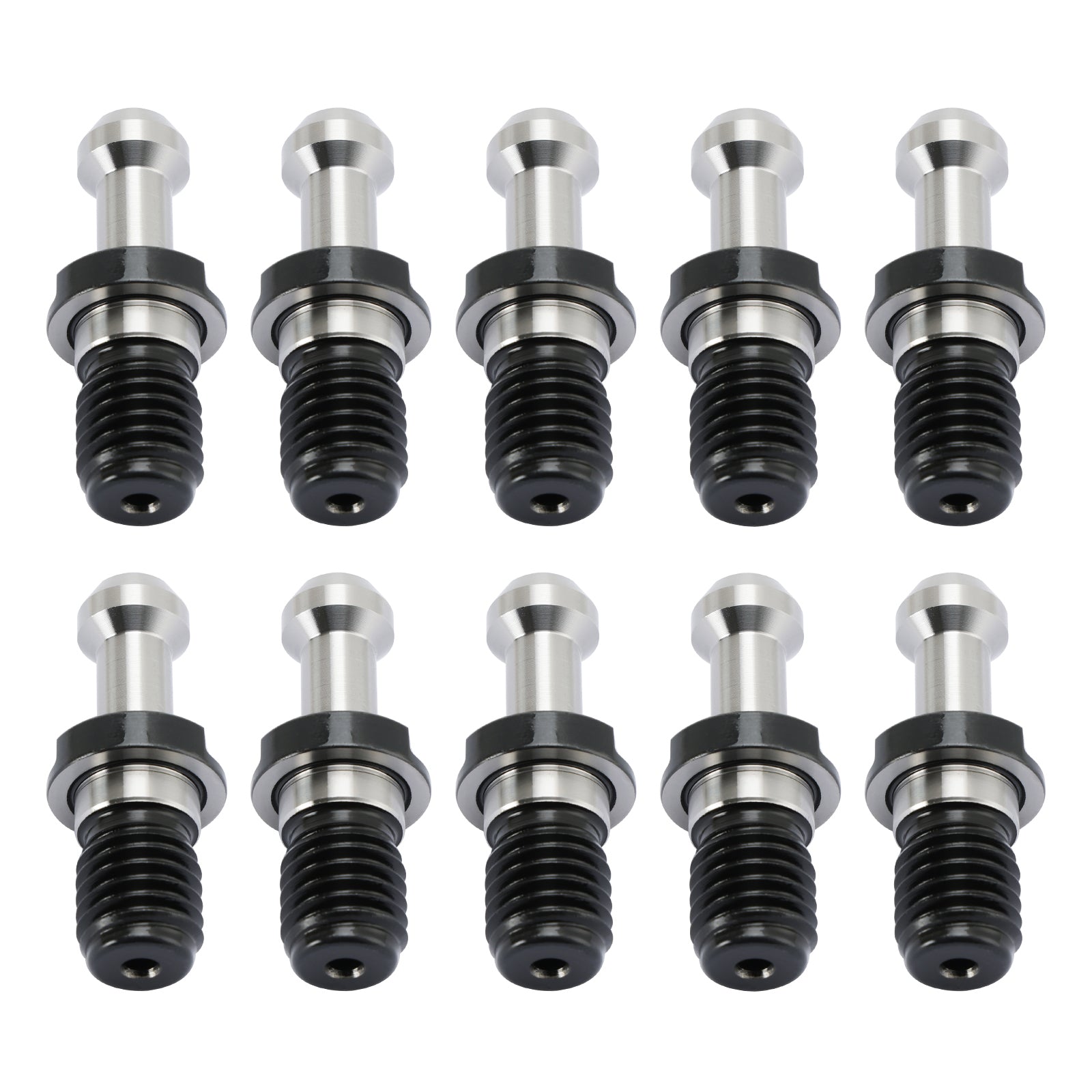 10Pcs CAT40 45掳 0.589" Degree Pull Stud Retention Knob Fits HAAS CAT CNC Silver