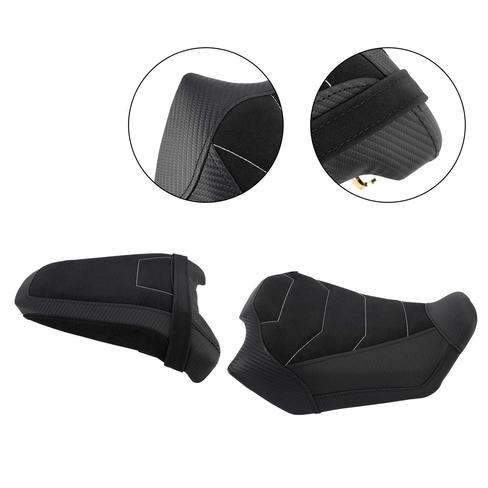 Driver&Passenger Seat Kit Rear Cushion Black1 For Honda Cb650R Cbr650R 24-25
