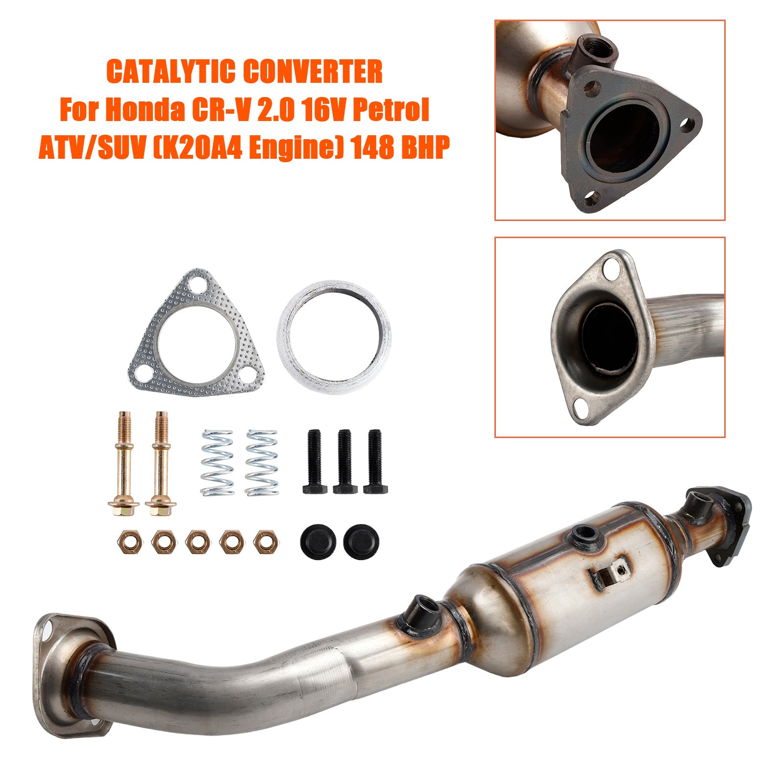 01/2002-03/2007 Honda CR-V 2.0 16V bensin ATV/SUV (K20A4-motor) 148 hk eksoskatalytisk omformer