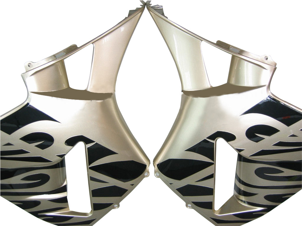 2005-2006 Honda CBR 600 RR Gold & Black Tribal Tattoo Racing Fairings Generic