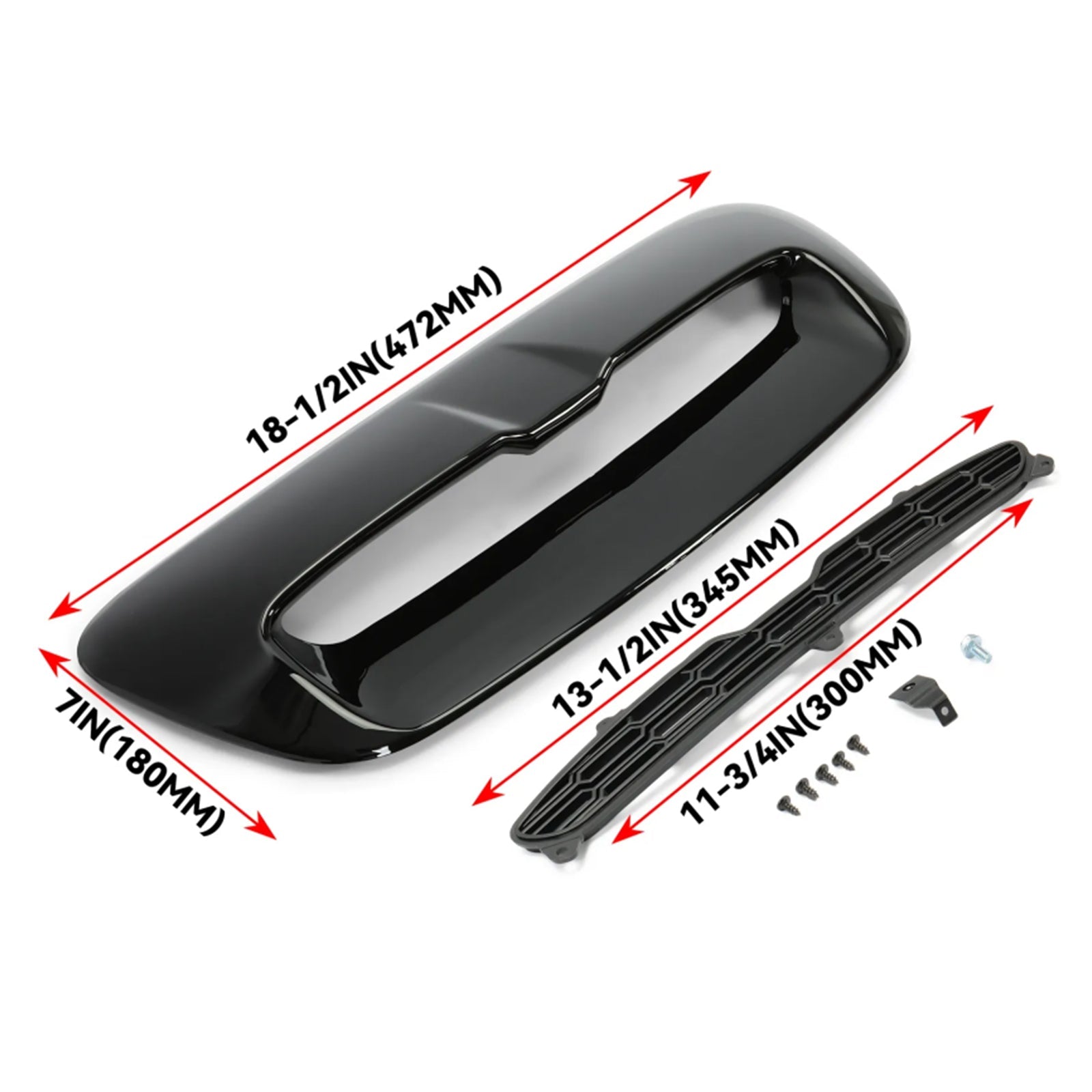 2007-2013 Mini Cooper S/JCW Hatchback (R56) Hood Grill Luchtinlaat Vent Scoop 51132756095