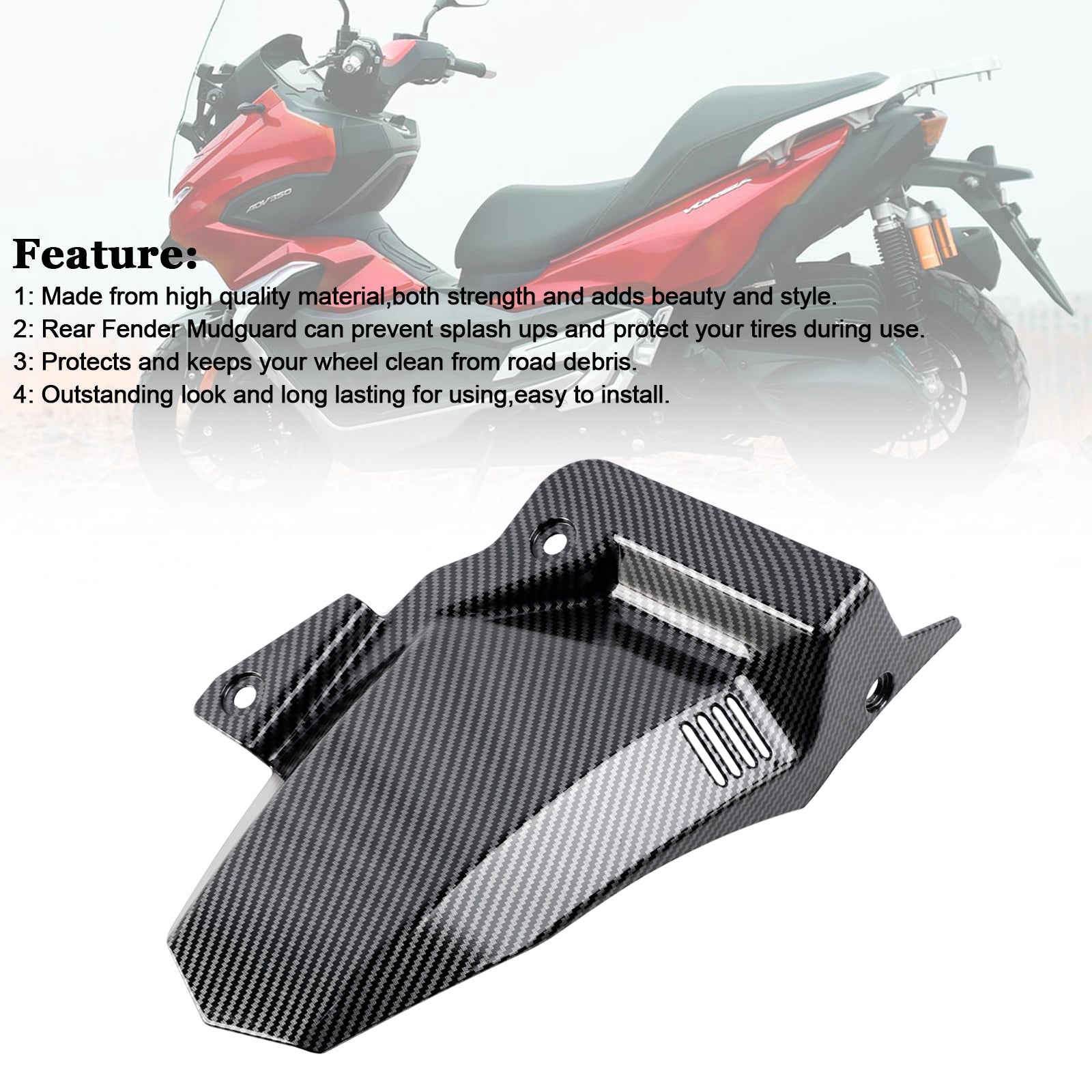 2022-2024 Honda Adv350 Bakre fender lera