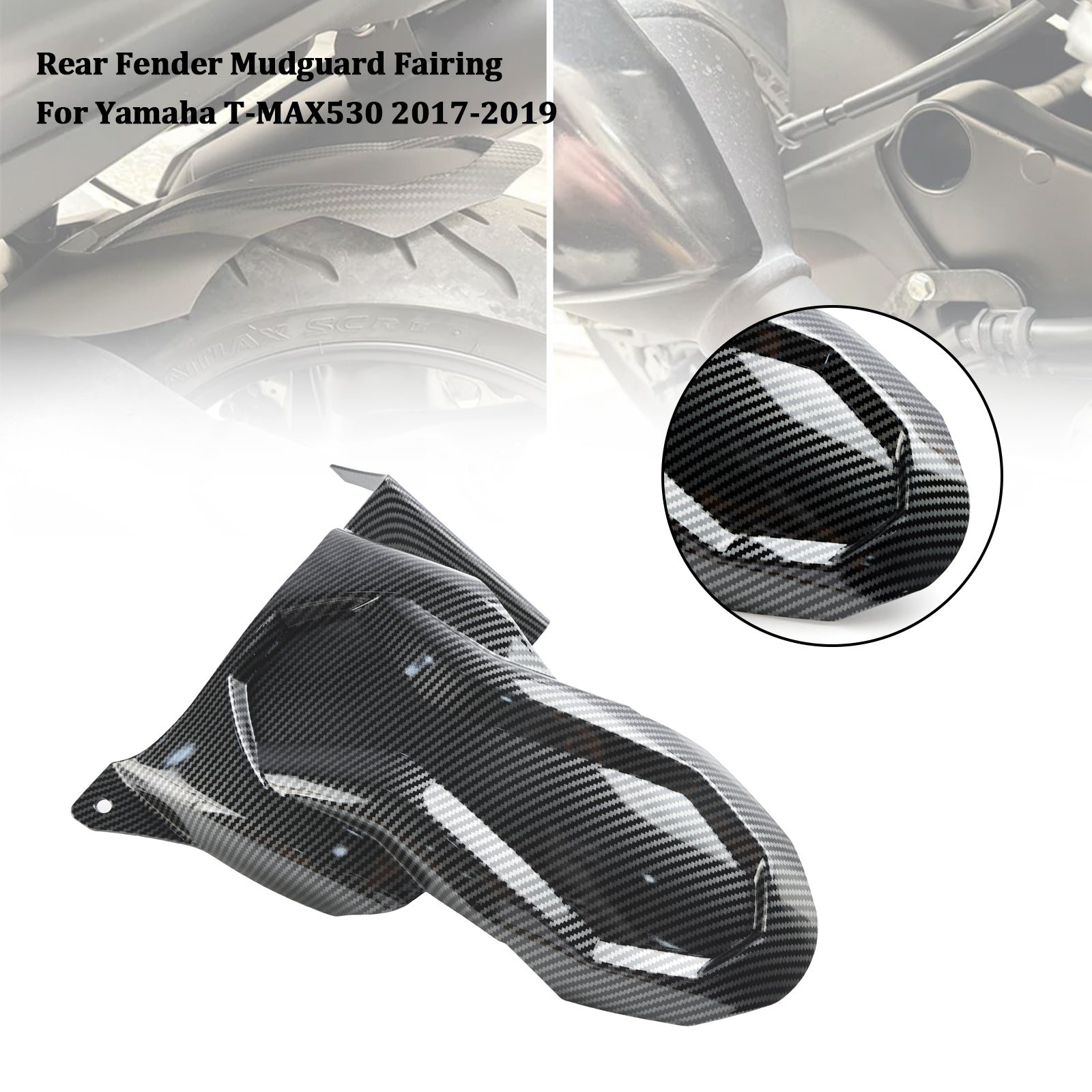 2017-2019 Yamaha T-MAX530 spatbord achterspatbord