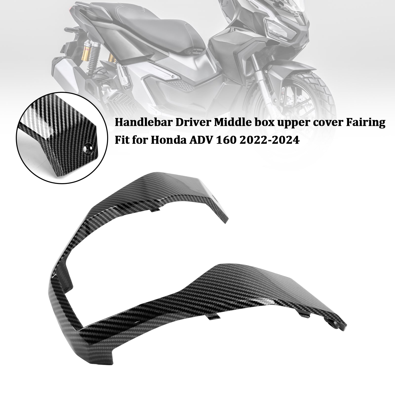 2023-2024 Honda ADV 160 Guidon Pilote Boîte centrale Couvercle inférieur Carénage