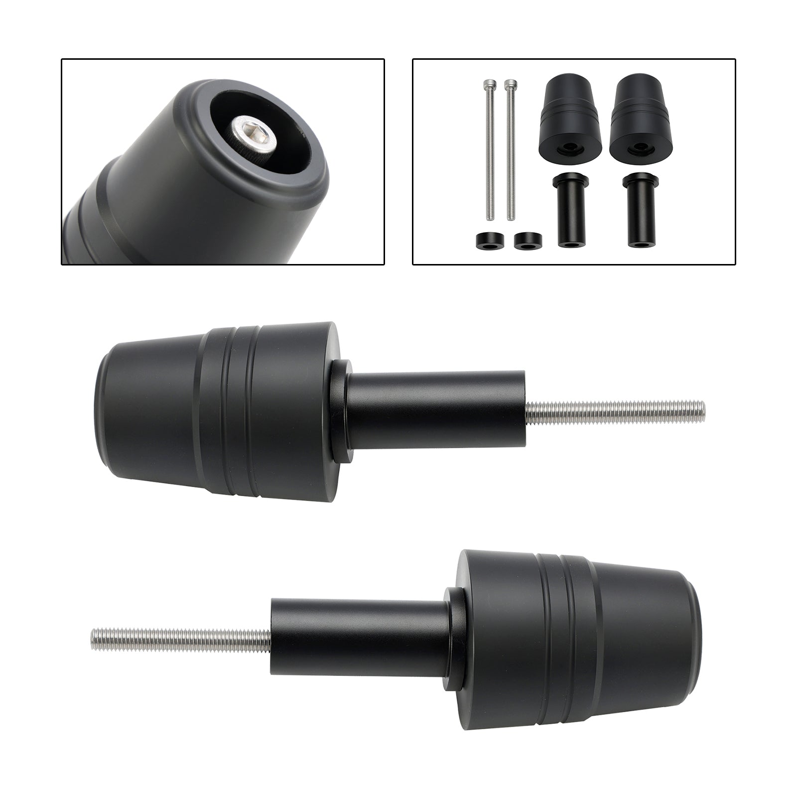 2021-2024 APRILIA SR GT200 Crash Bobbin Protector Slider Aluminum Black