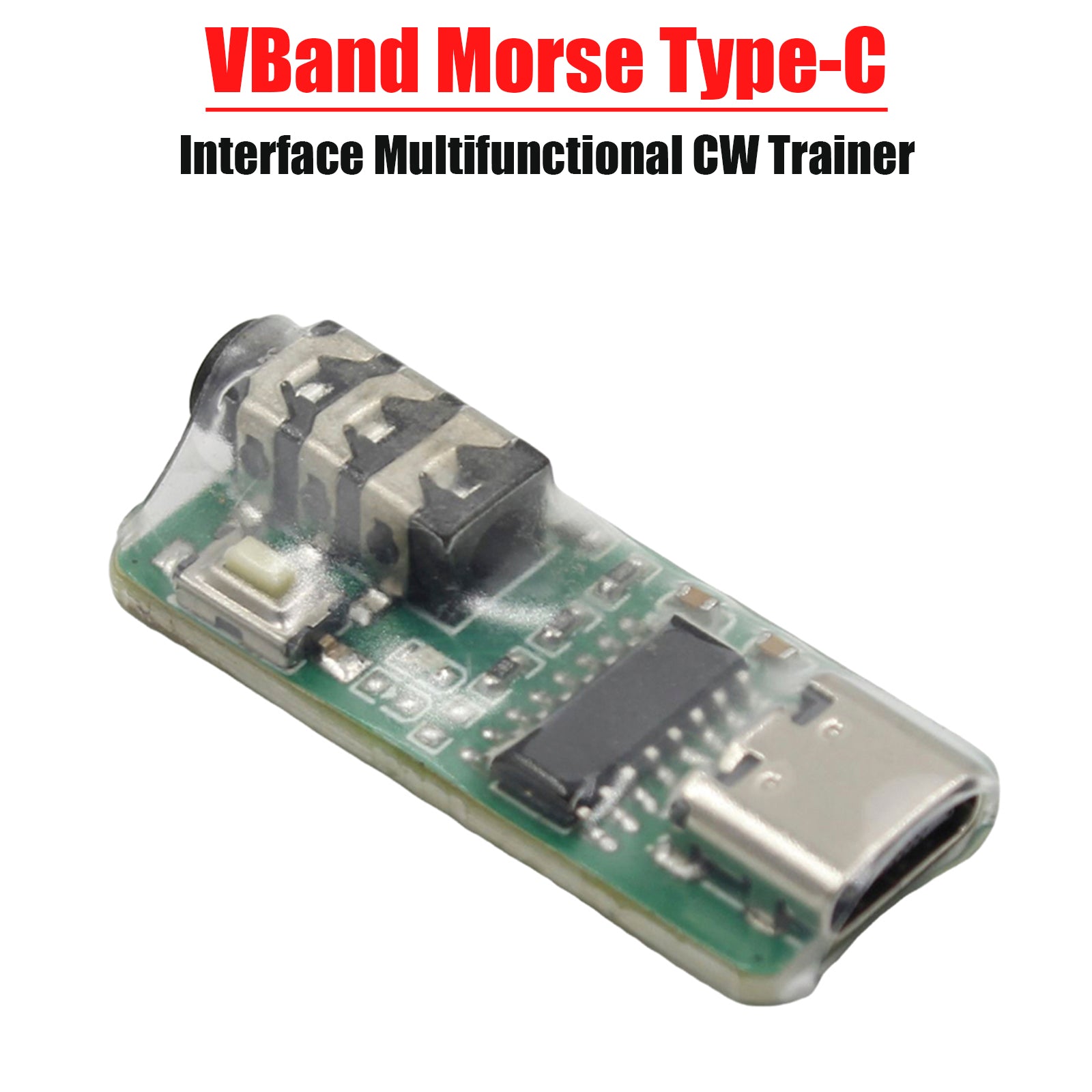 VBand Type-C poort multifunctionele CW-trainer sleutelcodetrainer telegraaftrainer