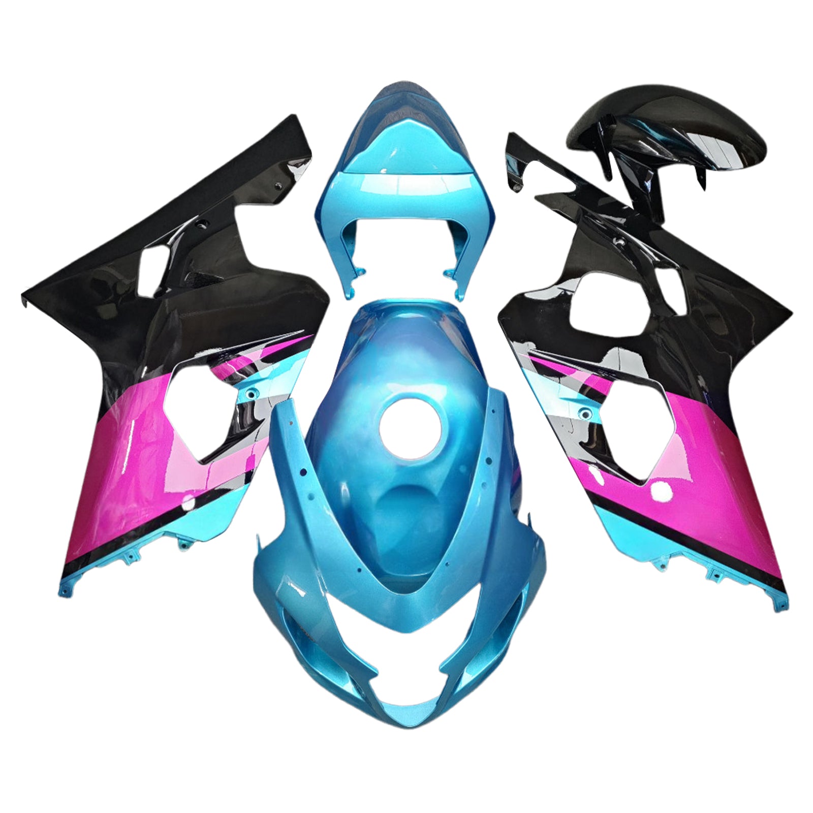 Kit de carenagem injeção Absos de plástico para Suzuki GSXR 600/750 2004-2005 K4