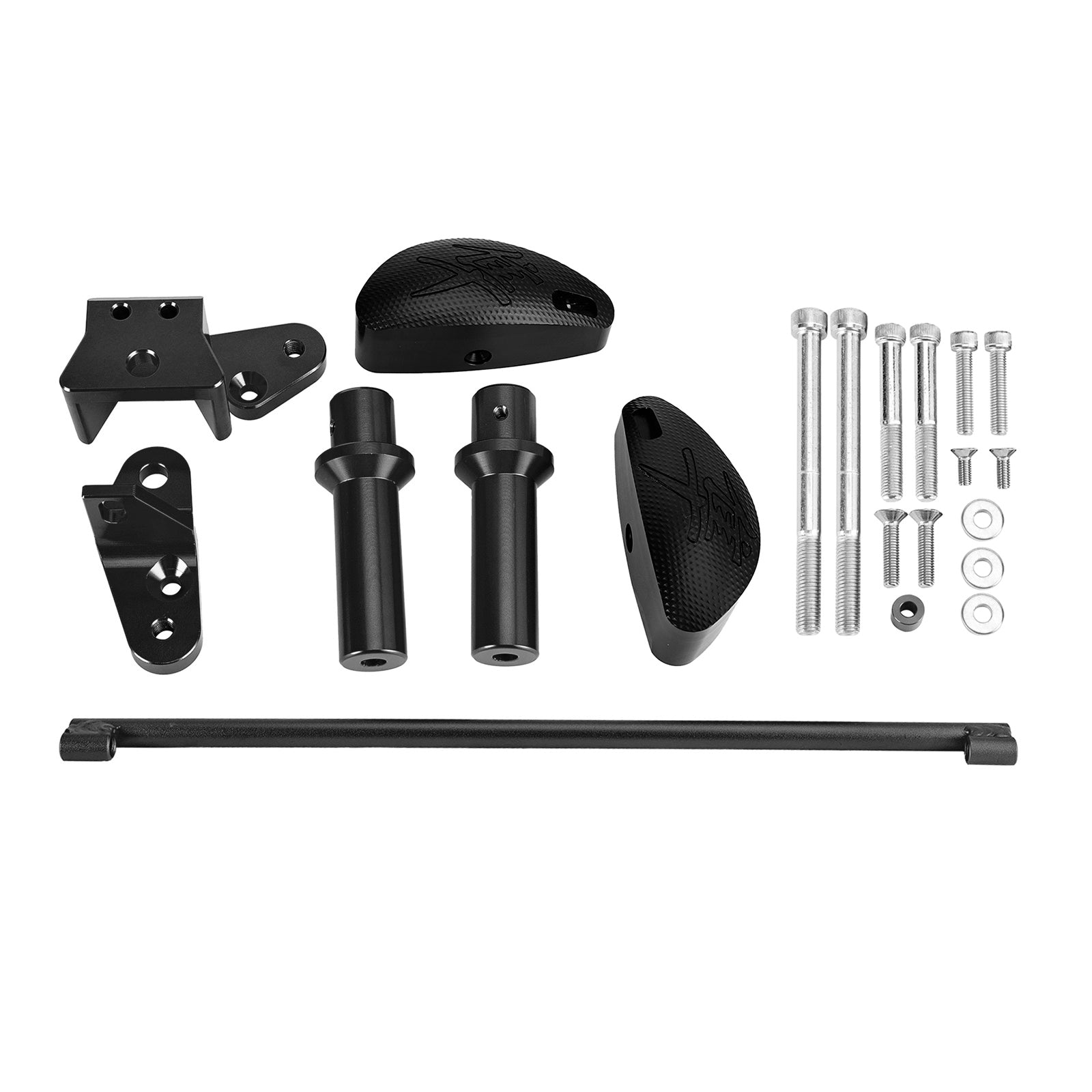 Motorbeschermers beschermkussen motorschuif zwart geschikt voor Suzuki Gsxr1300 08-20