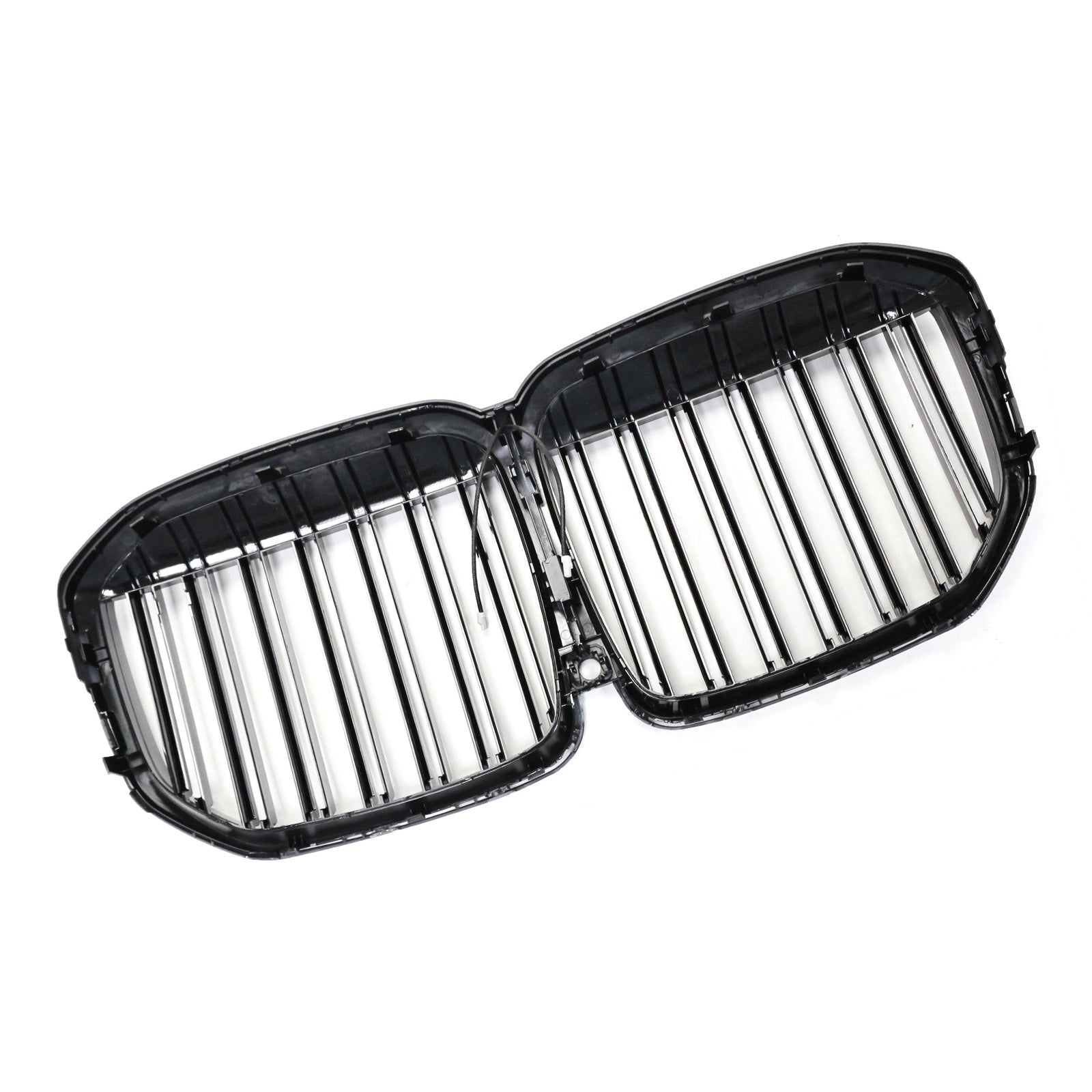 Double Slat Gloss Black Front Kidney Grill Grille Fit BMW X7 G07 2019-2022