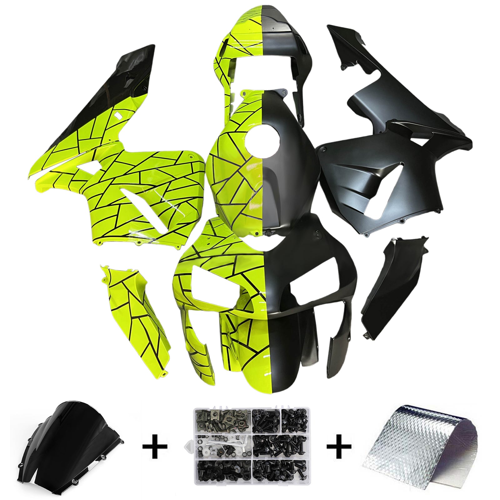 Kit de carenado de inyección carrocería plástico ABS para Honda CBR600RR 2003-2004 F5