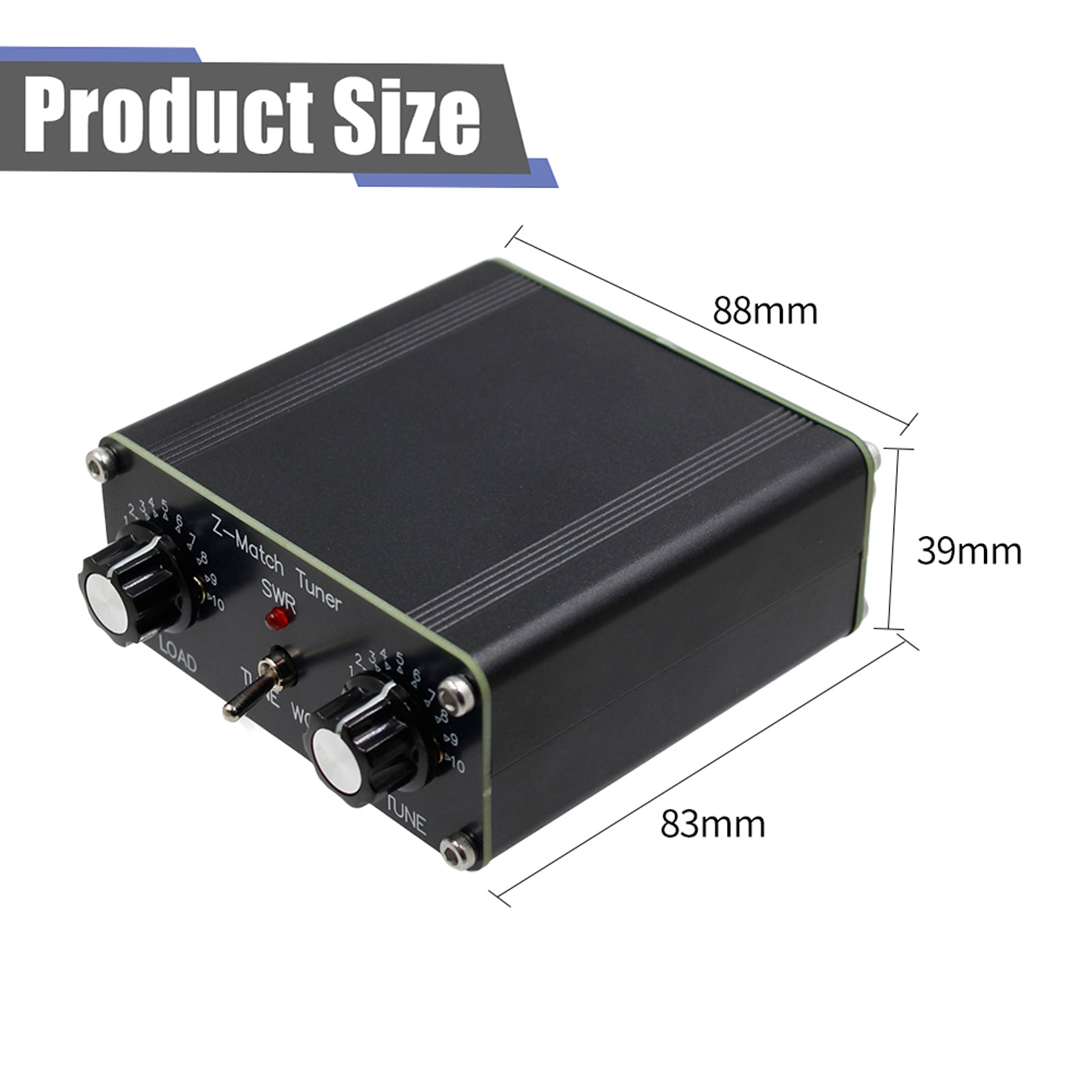 Z-Match QRP Handleiding Tuner Antennetuner HAM Adapter 3-28 MHz BNC Interface