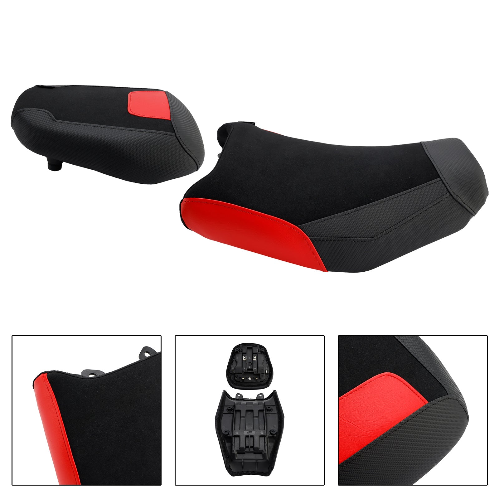 Front&Rear Raider Passenger Cushion Kit Red For Suzuki V-Strom250Sx 2024-2025
